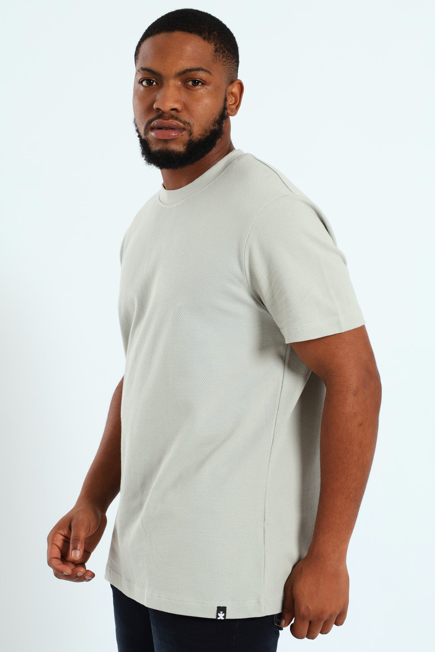 Waffle Crew Surf Interest Tee - Grey - Image 2