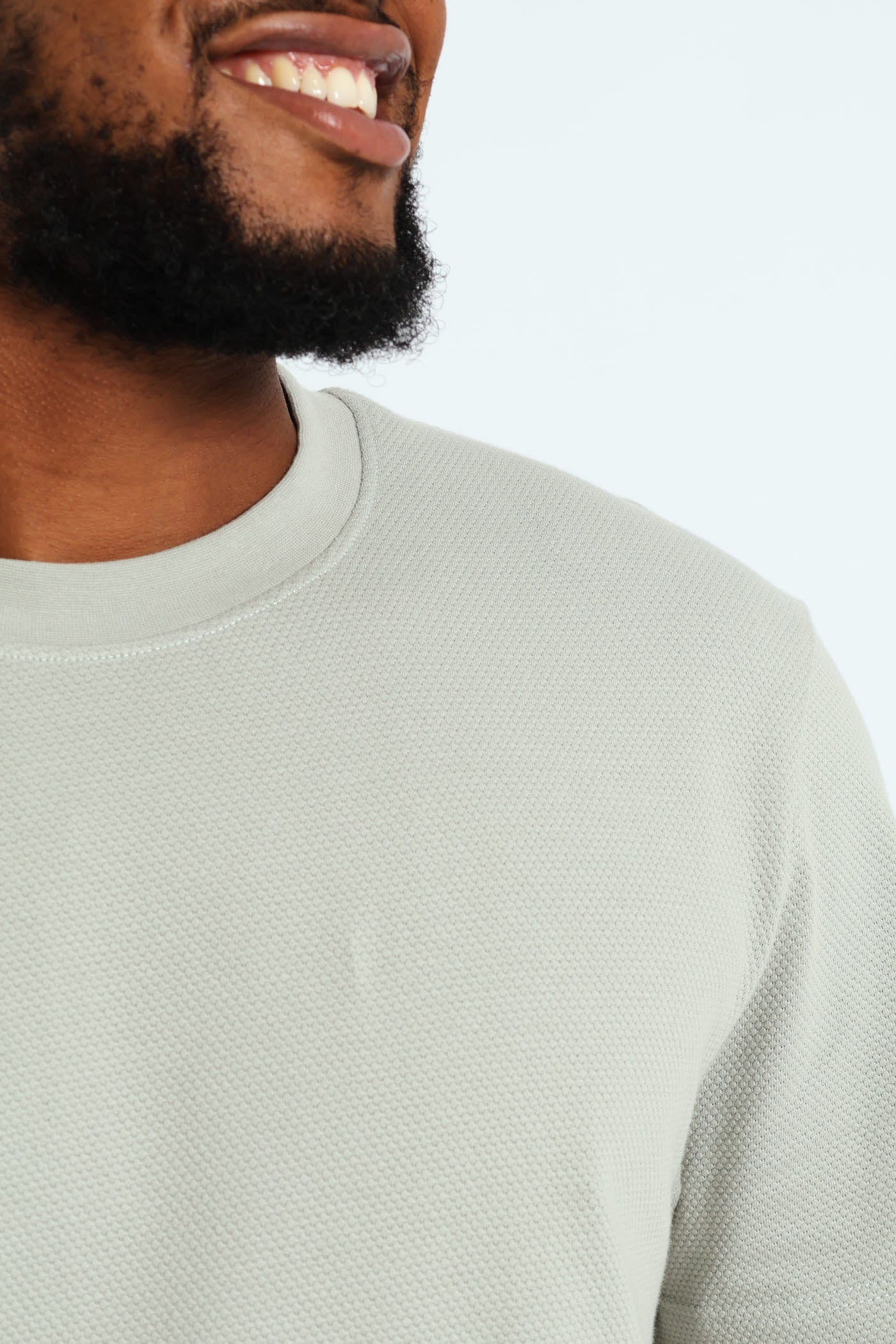 Waffle Crew Surf Interest Tee - Grey - Image 4