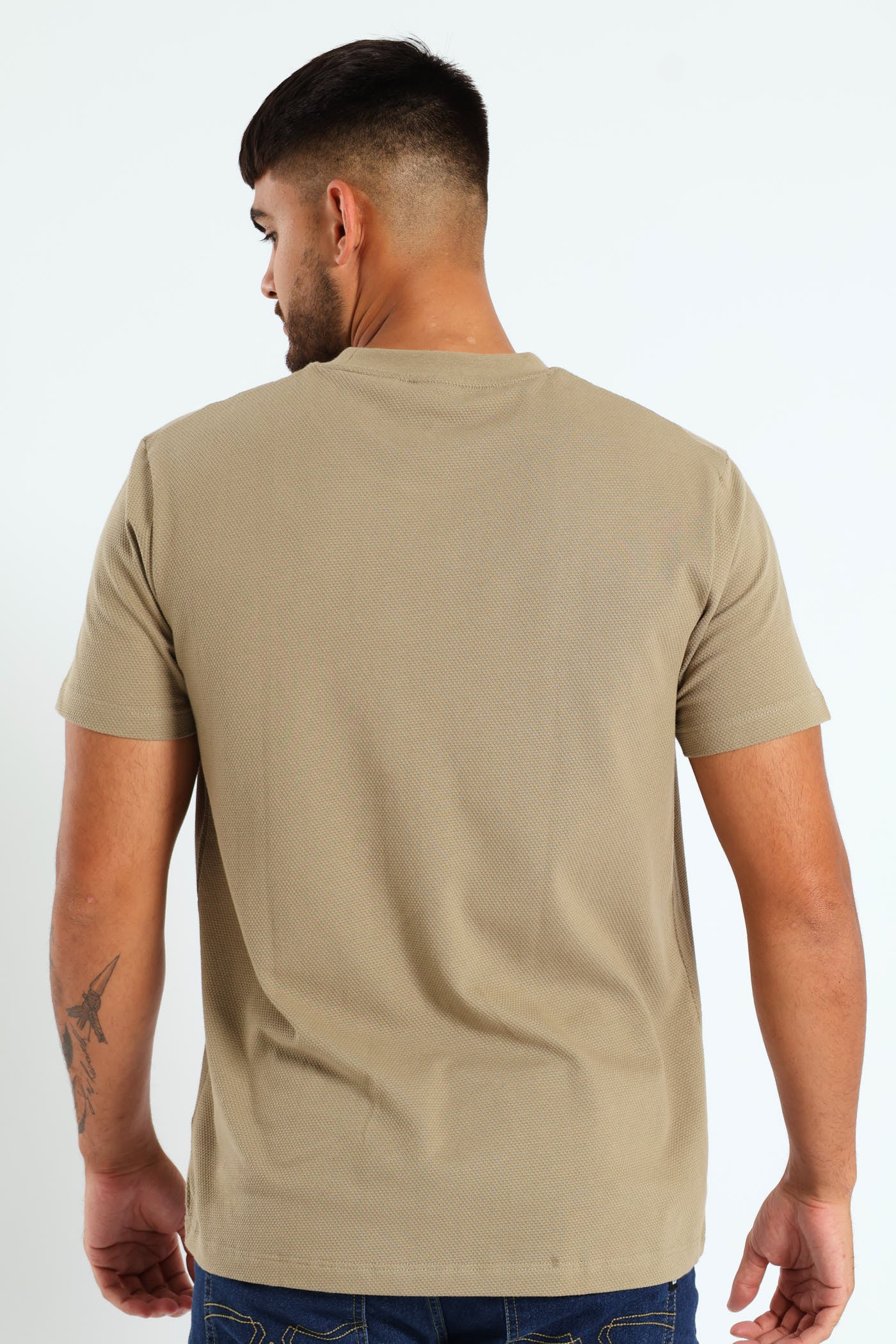 Waffle Crew Tee - Stone - Image 3