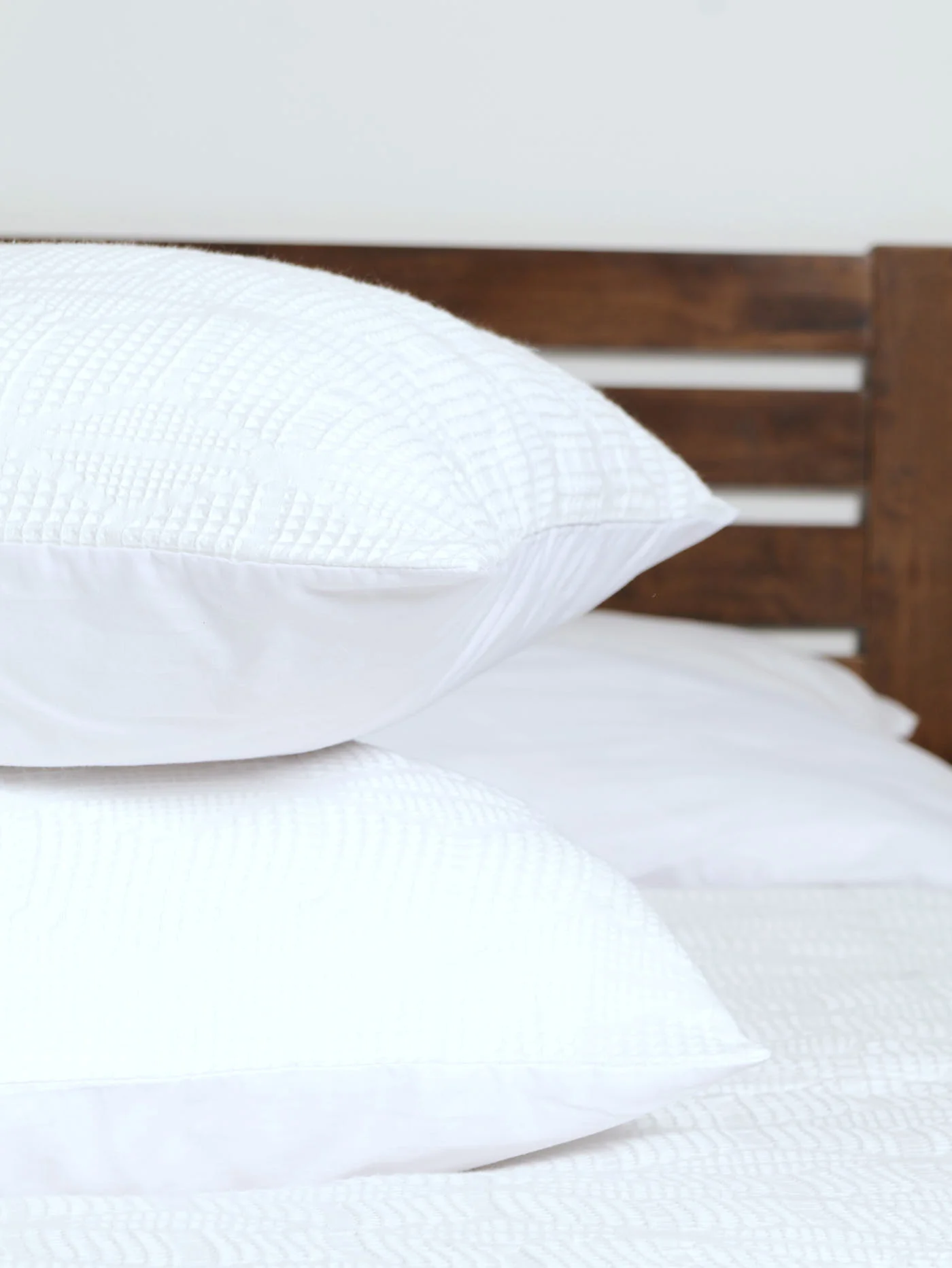 Waffle Diamond Duvet Cover - White - Image 2
