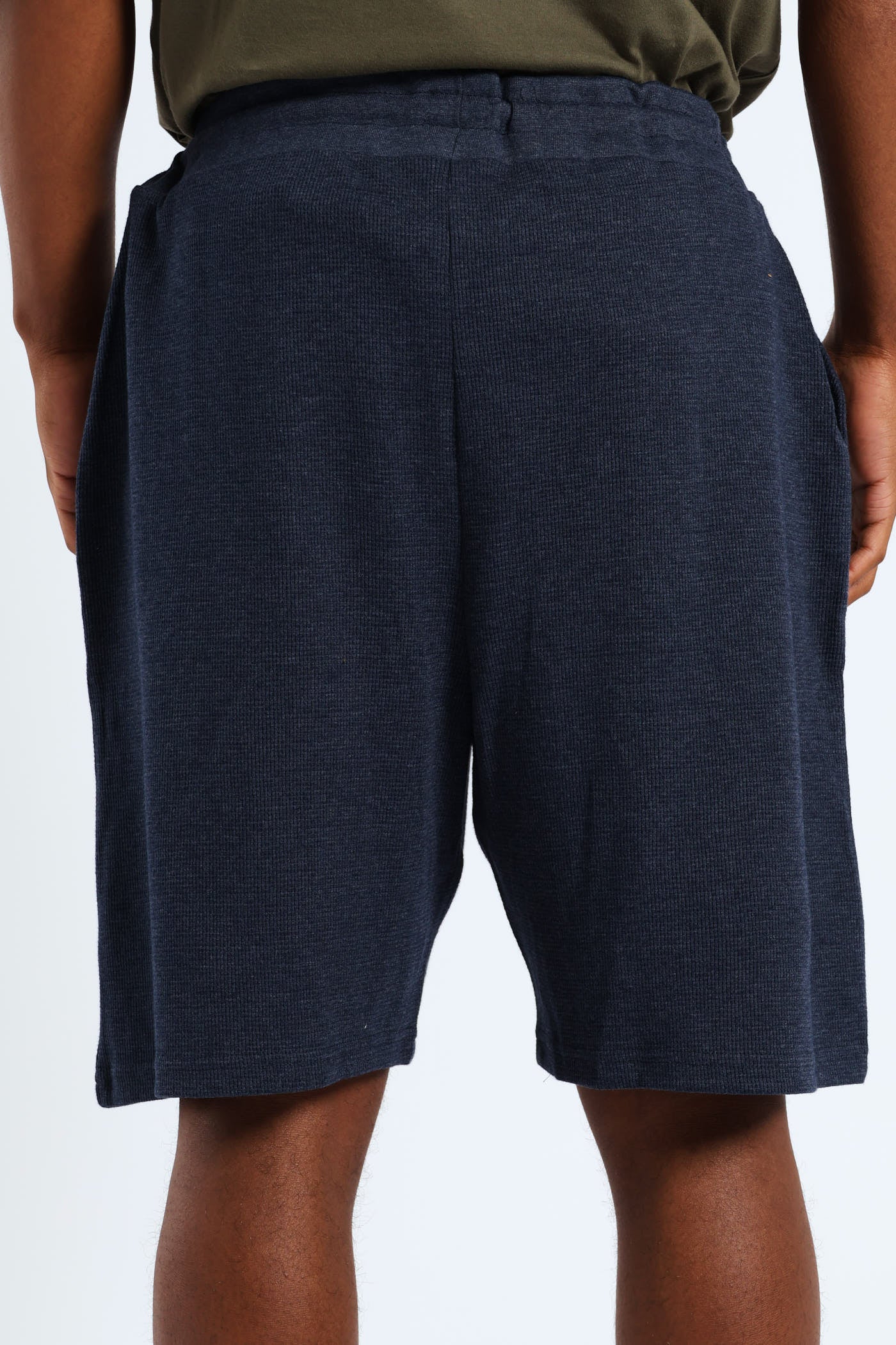 Waffle Shorts - Navy - Image 4