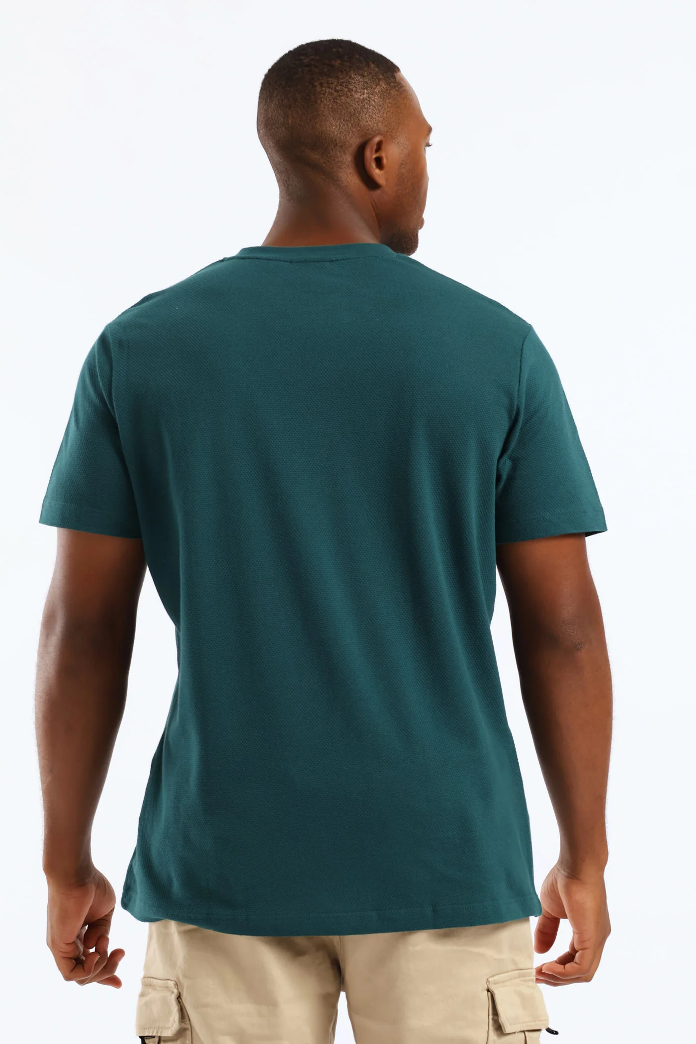 Waffle Tee - Dark Teal - Image 3