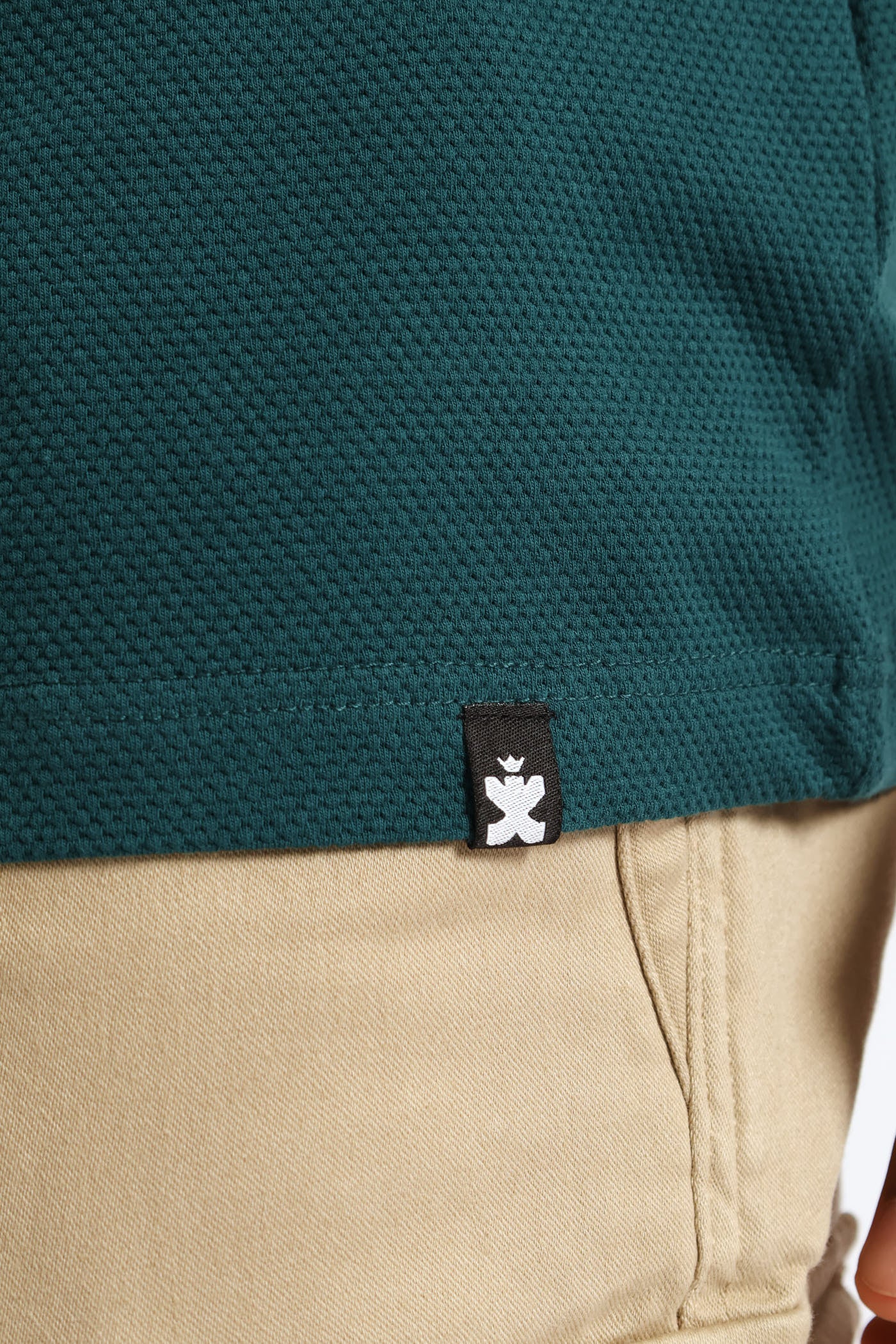 Waffle Tee - Dark Teal - Image 5
