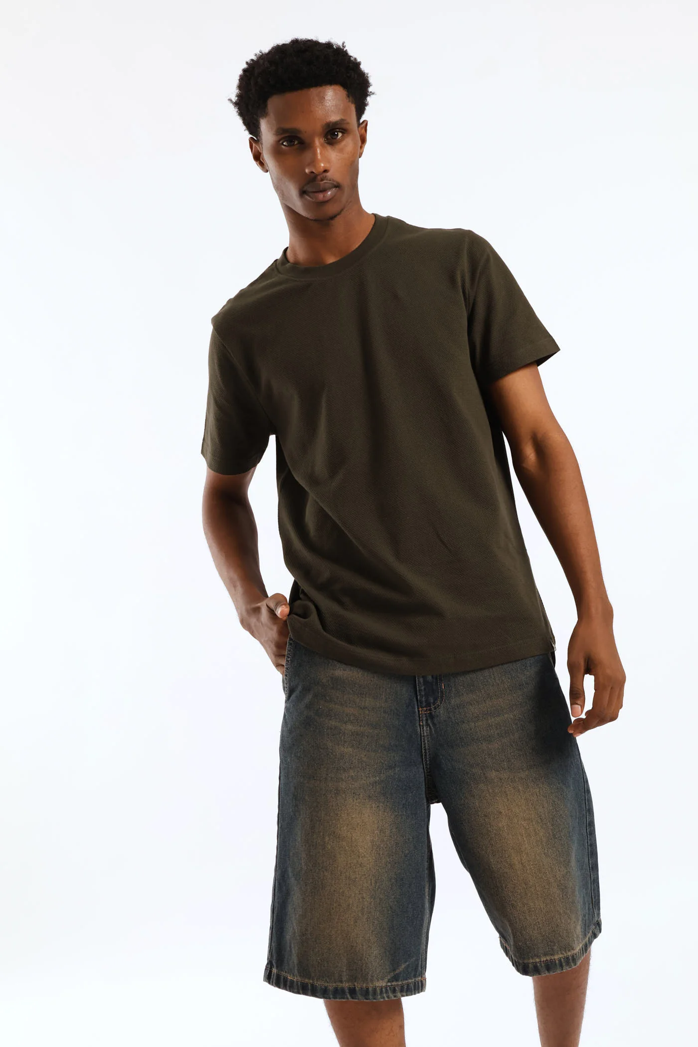 Waffle Tee - Fatigue - Image 6