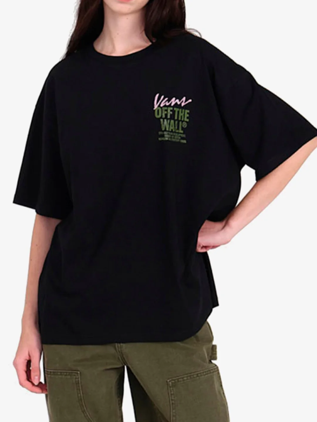 Wall Outsized Shoort Sleeve Tee - Black - Image 2