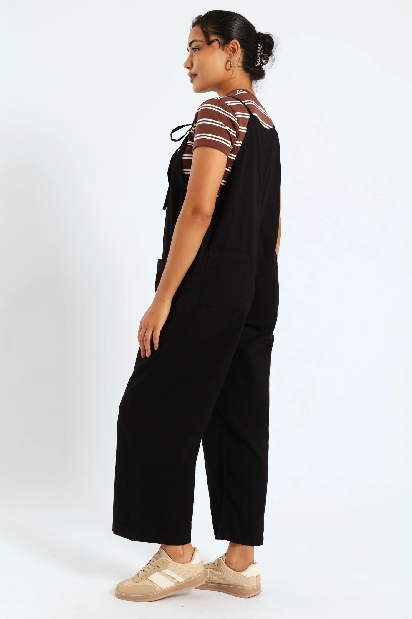 Wash Pocket Jumpsuit - Black - Image 3