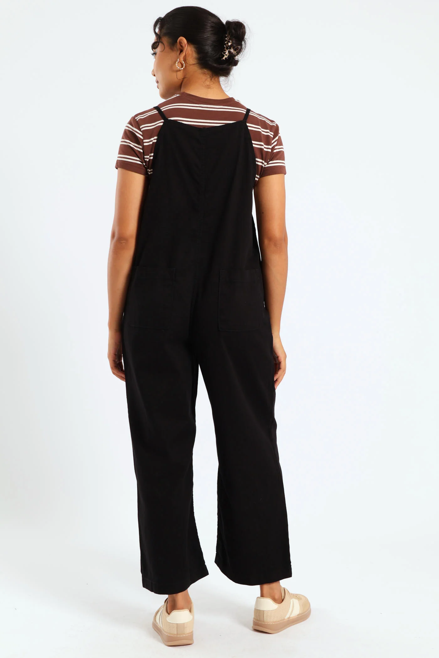 Wash Pocket Jumpsuit - Black - Image 4