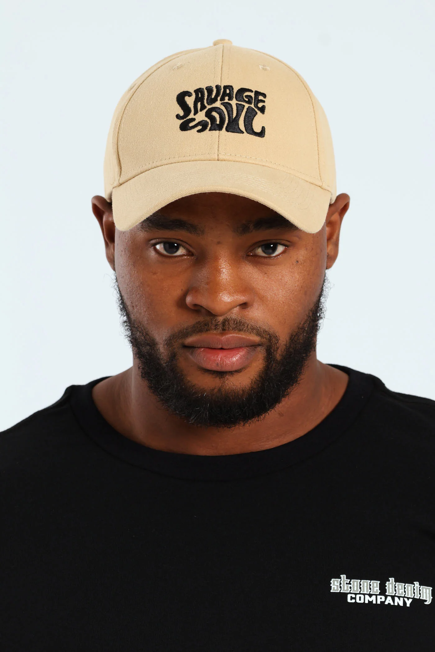 Washed Embroidery Cap - Mustard - Image 4