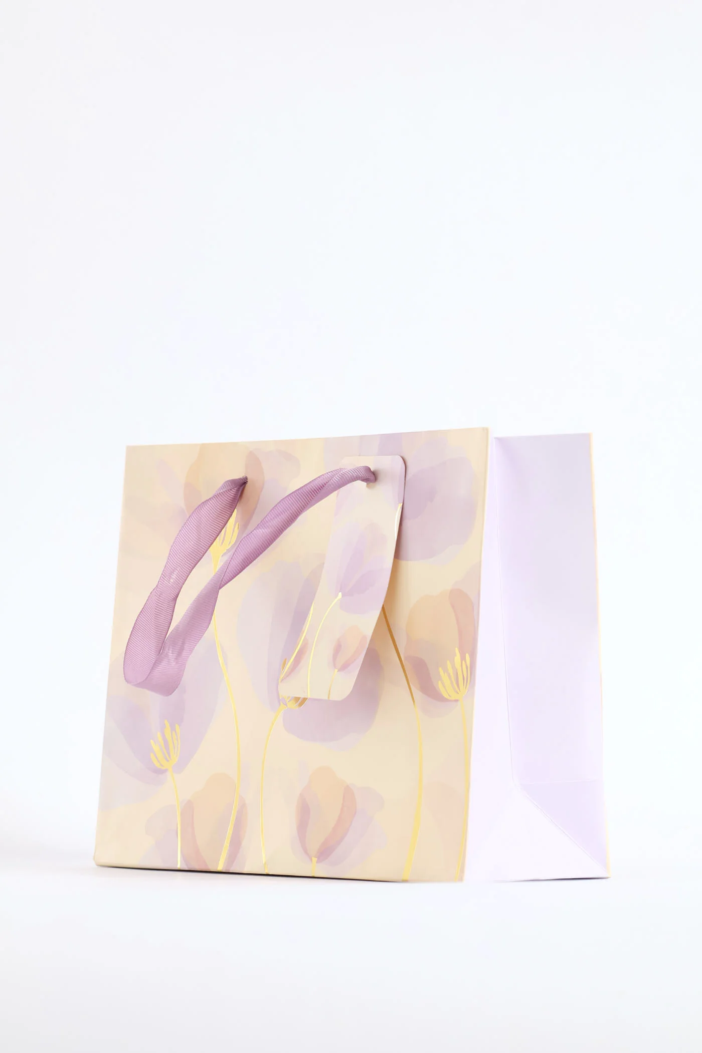 Washed Floral Gift Bag - Lilac - Image 2