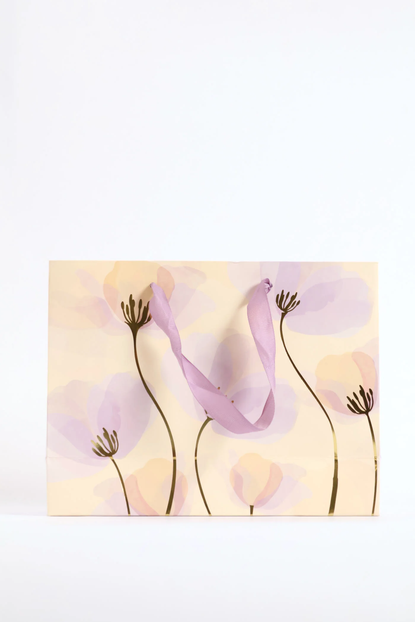 Washed Floral Gift Bag - Lilac - Image 3