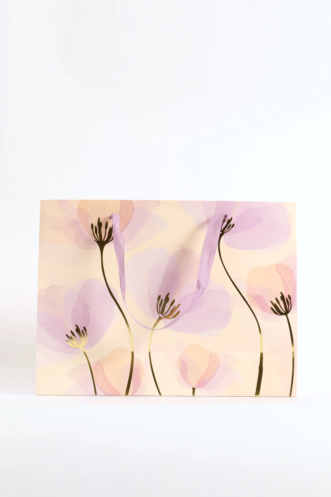 Washed Floral Gift Bag - Lilac - Image 3