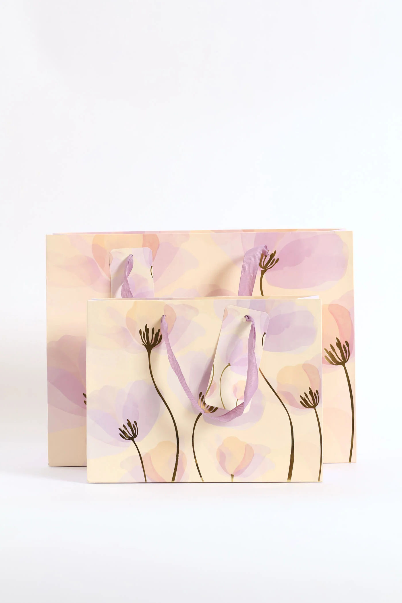Washed Floral Gift Bag - Lilac - Image 4