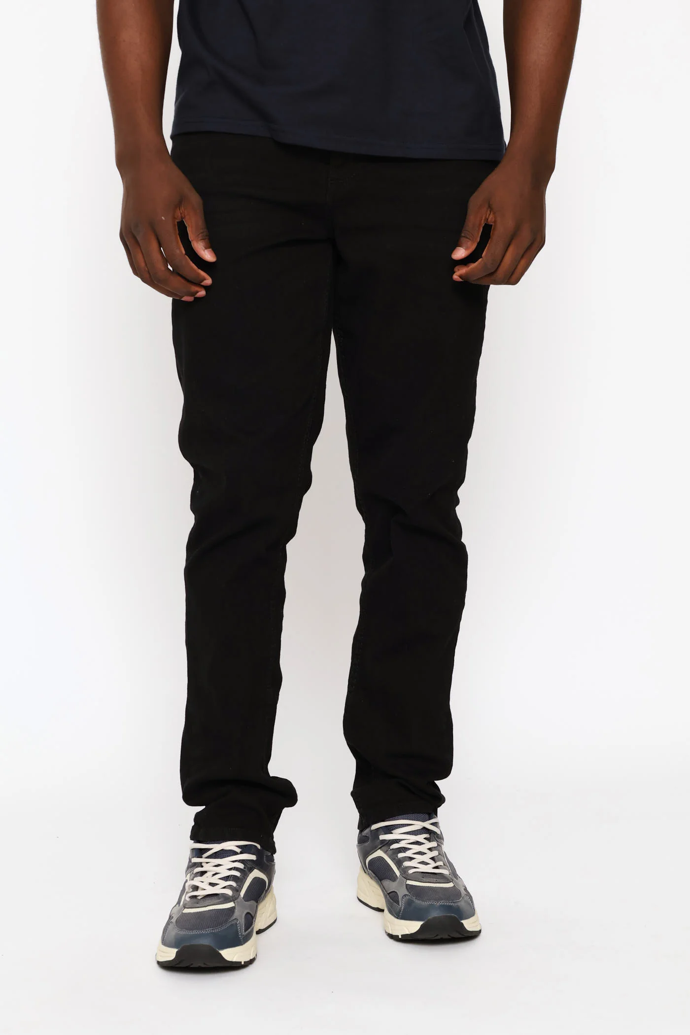 Washed Slim Stretch Denim - Black - Image 3