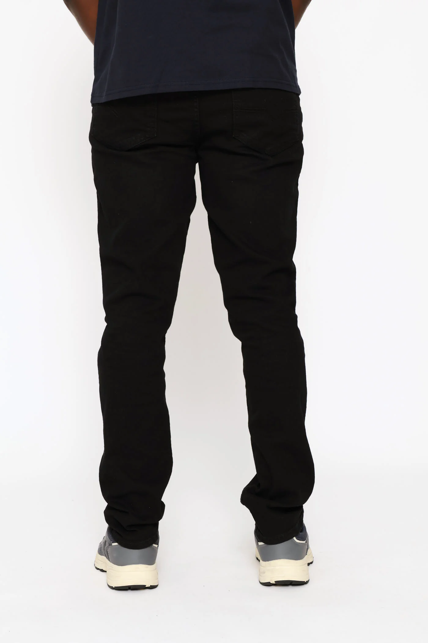 Washed Slim Stretch Denim - Black - Image 4