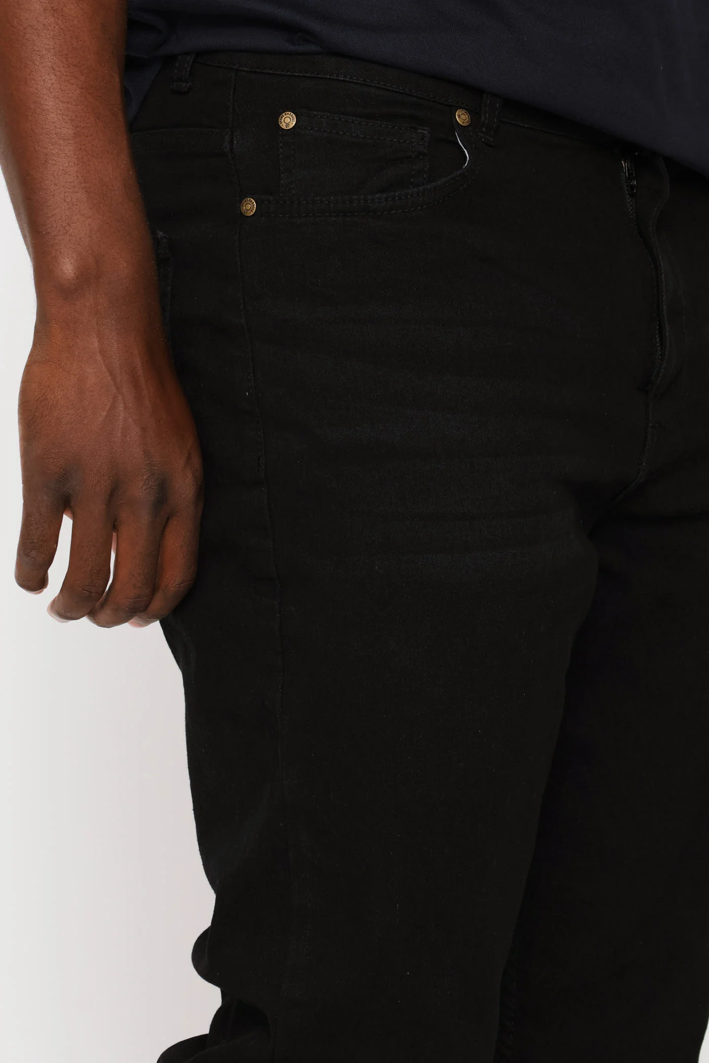 Washed Slim Stretch Denim - Black - Image 5