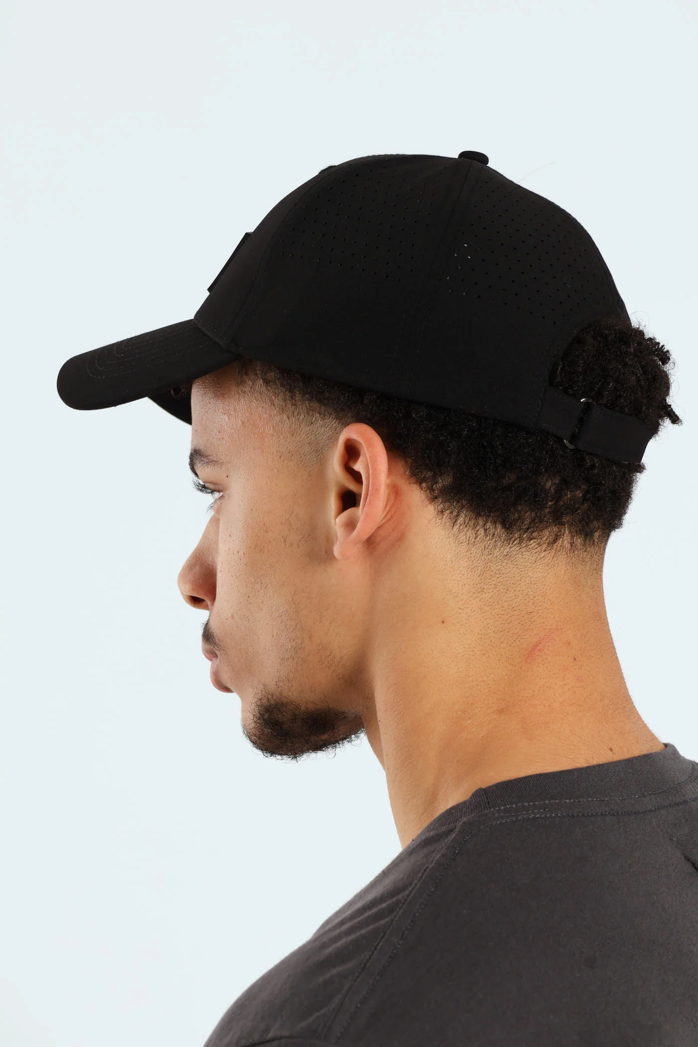 Water Resistance Rubberized Cap - Black - Image 3