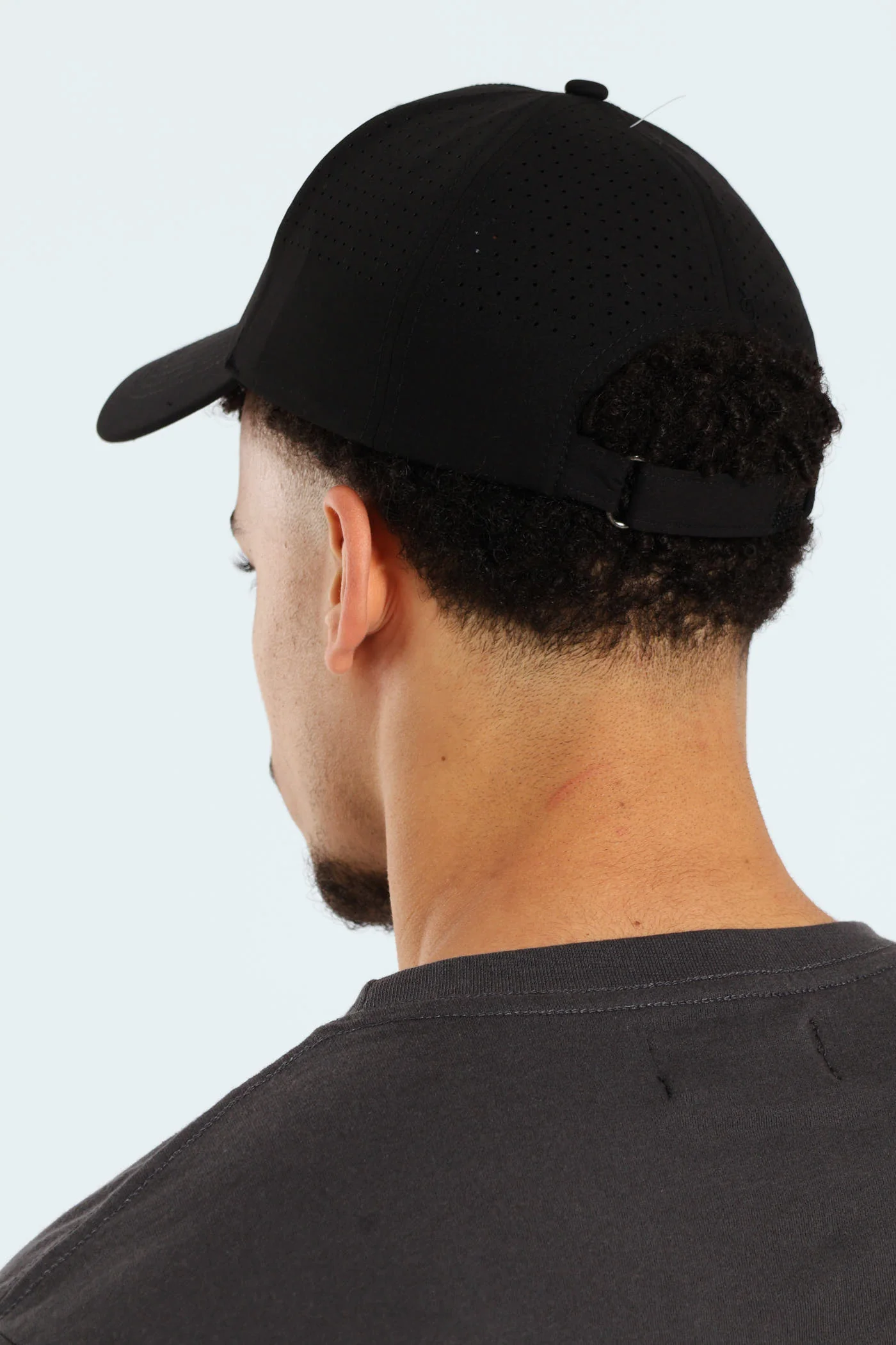 Water Resistance Rubberized Cap - Black - Image 4