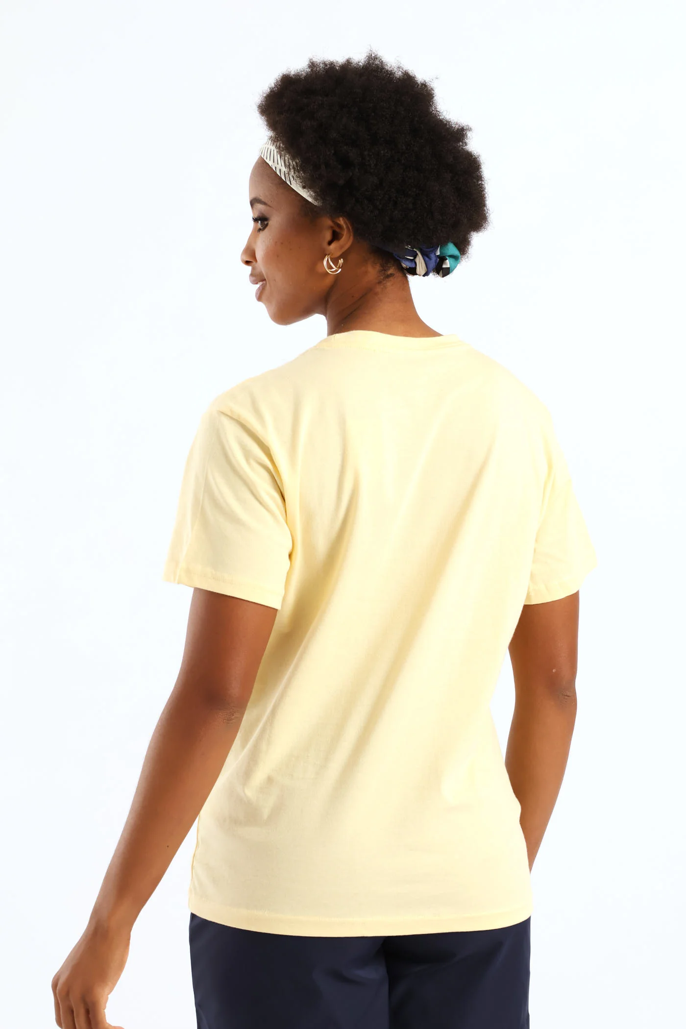 Watercolour Floral Foil Tee - Melon - Image 4