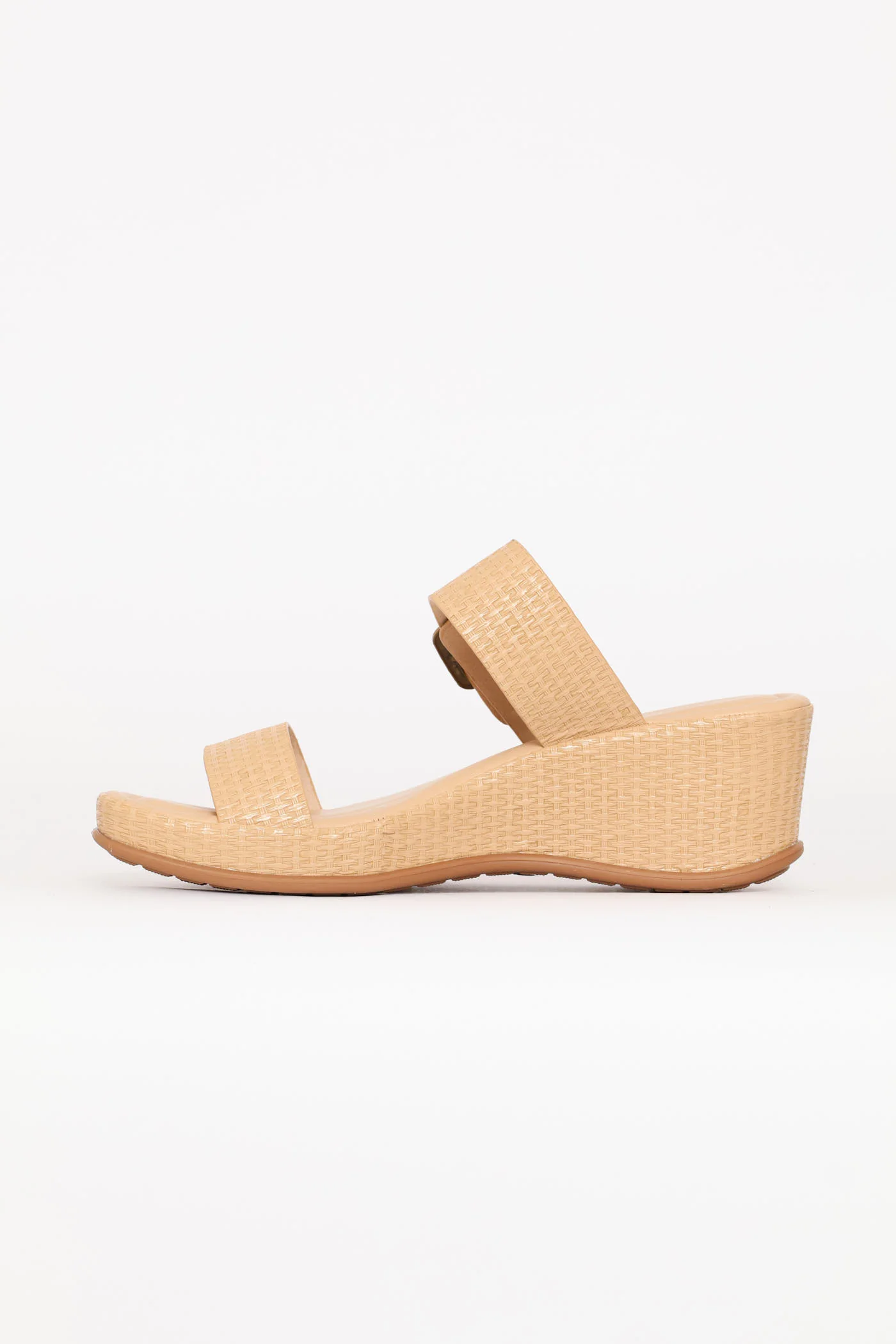 Weaved Heeled Sandal - Dark Beige - Image 3