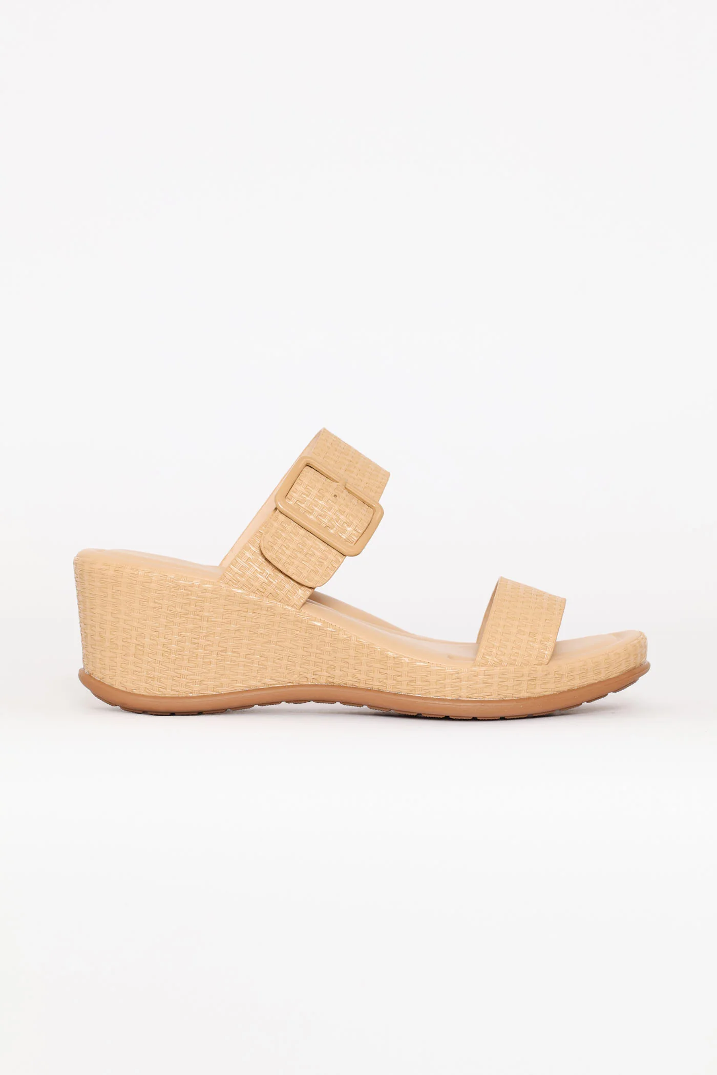 Weaved Heeled Sandal - Dark Beige - Image 4