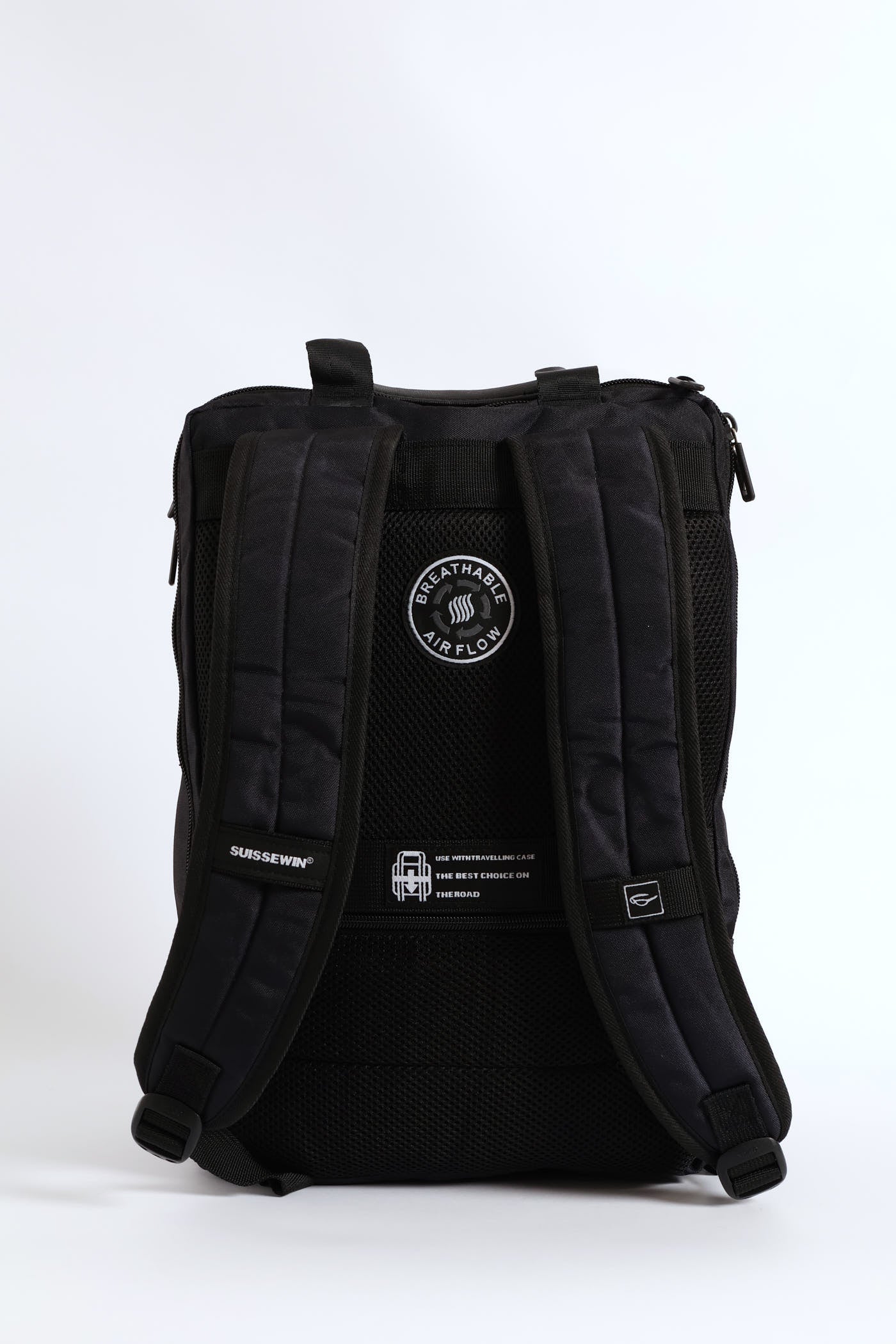 Webbed Backpack - Black - Image 3