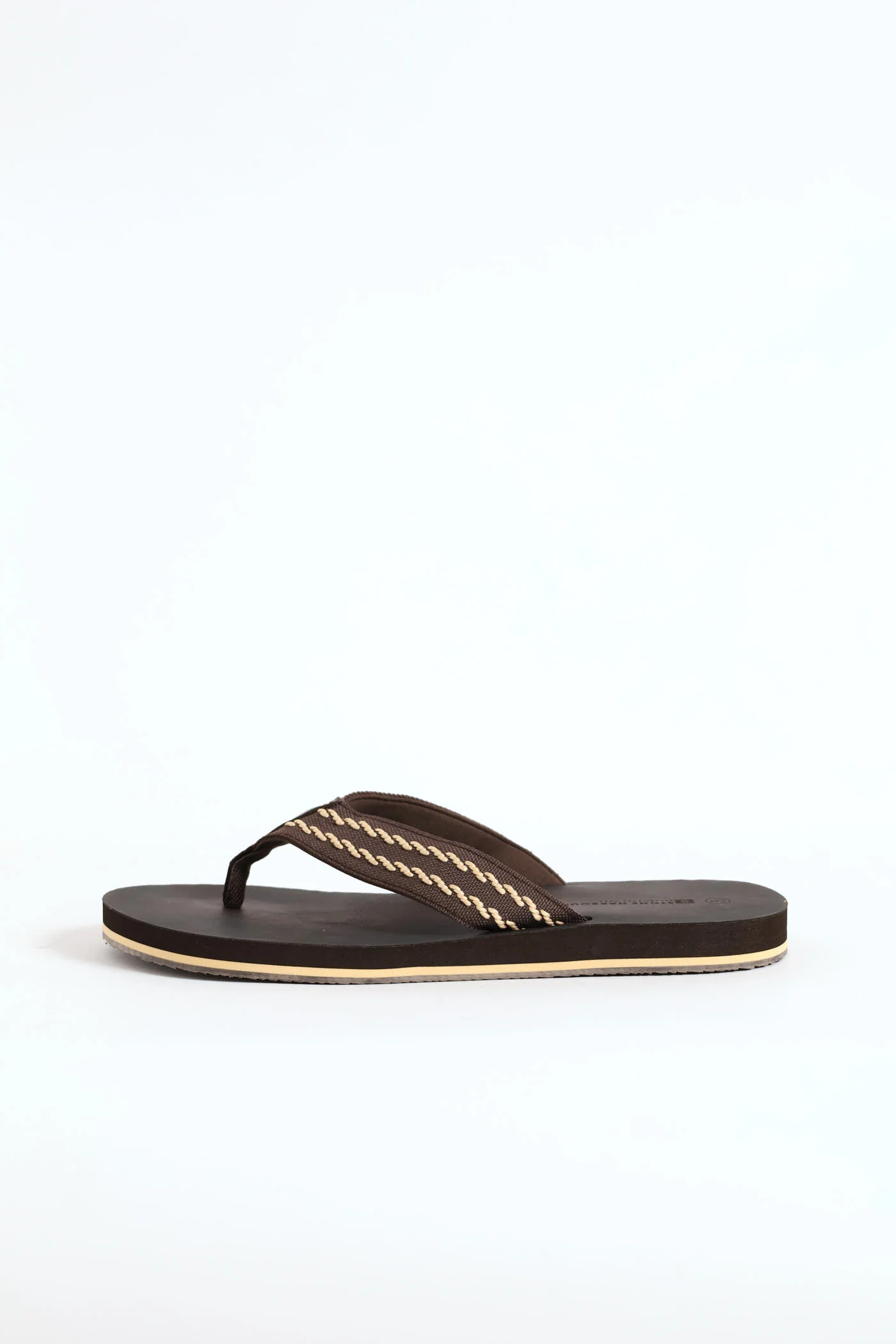 Webbed Upper Wide Vamp Sandal - Chocolate - Image 4