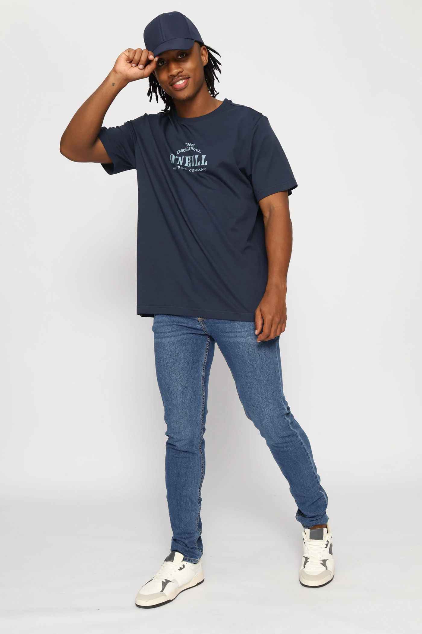Wedges Tee - Navy - Image 5
