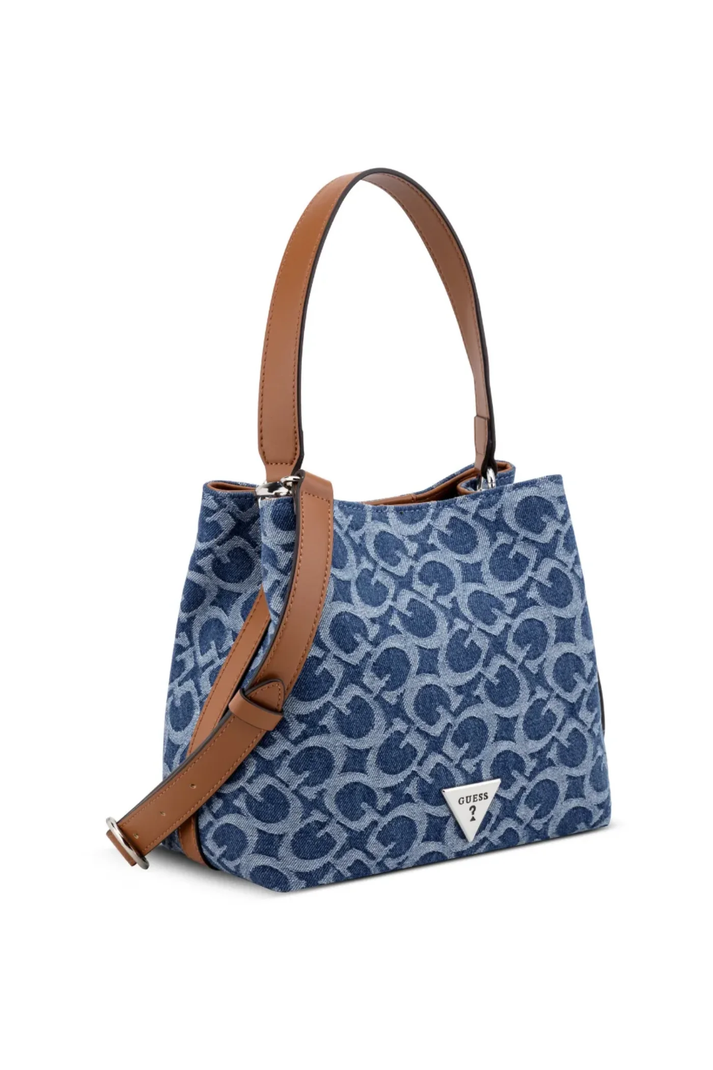Wells Crossbody Bucket Bag - Denim - Image 3
