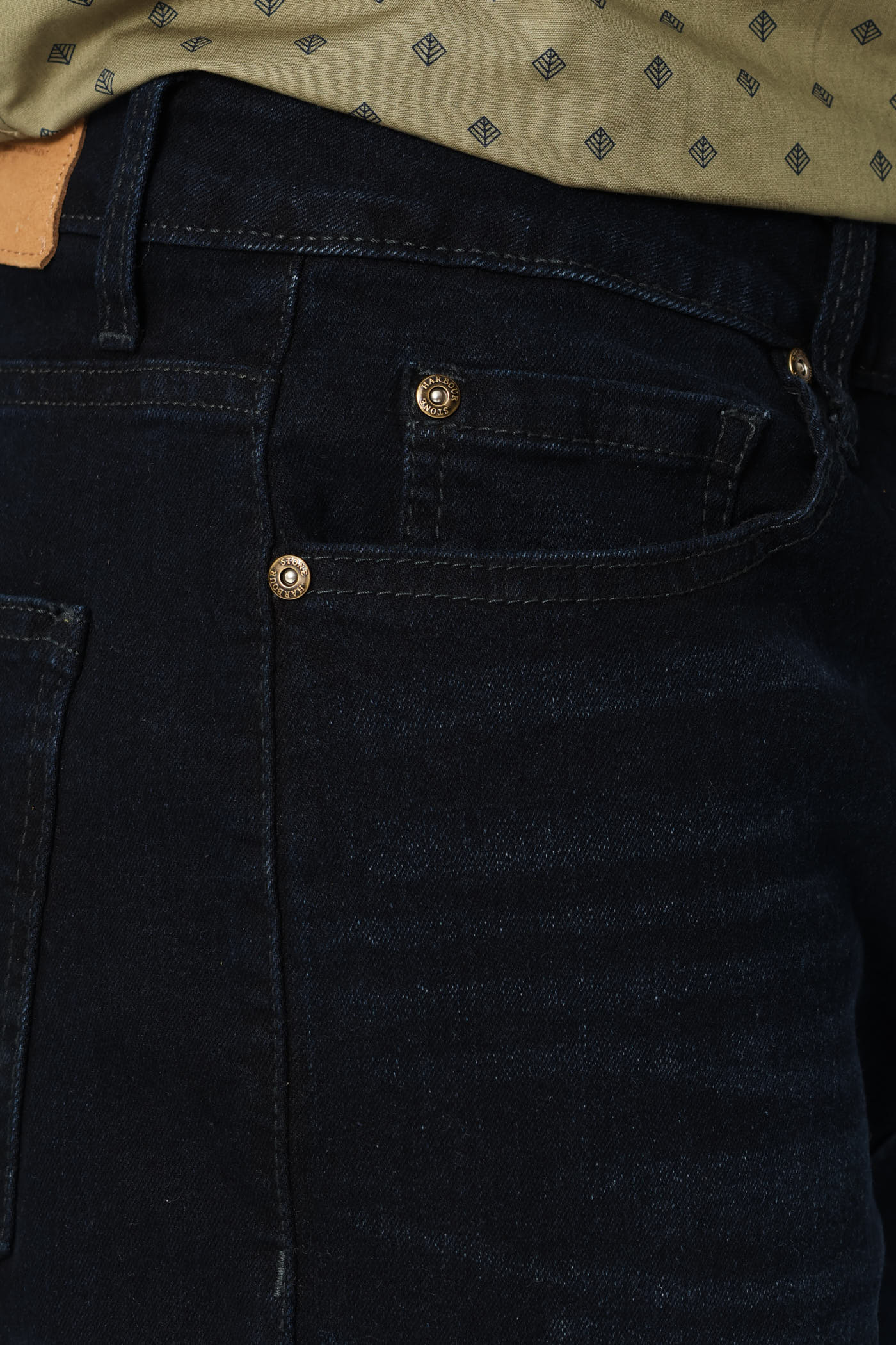 Whisker Denim Short - Blue/Black - Image 2
