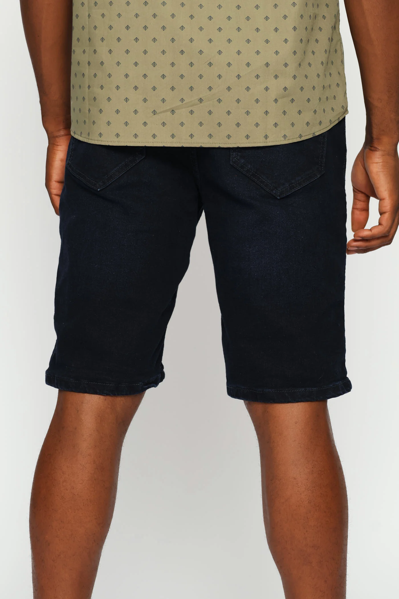 Whisker Denim Short - Blue/Black - Image 3