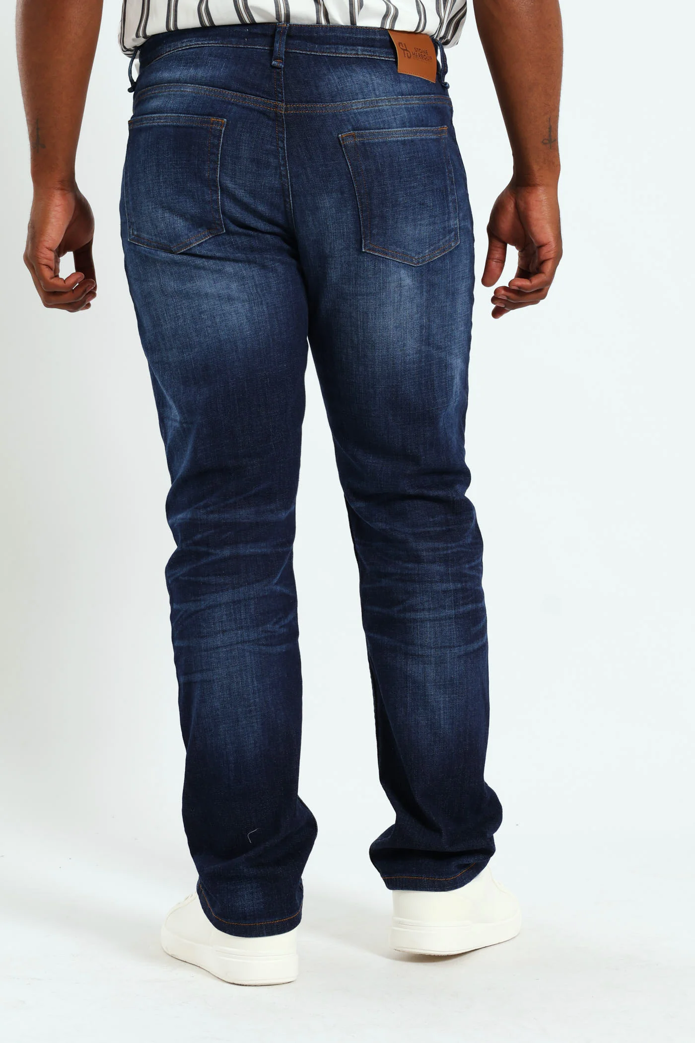 Whisker Ringspun Straight Denim - Dark Wash - Image 3