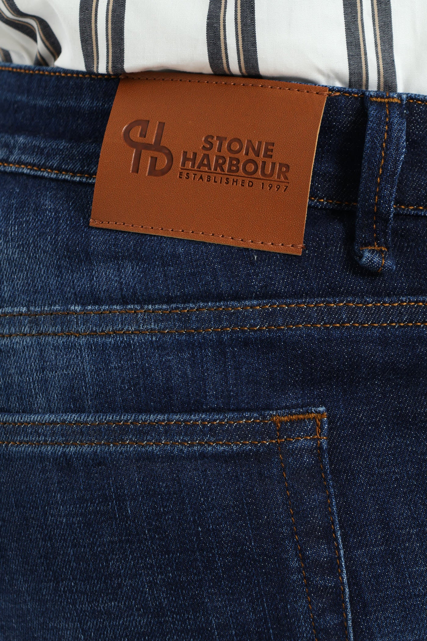 Whisker Ringspun Straight Denim - Dark Wash - Image 4