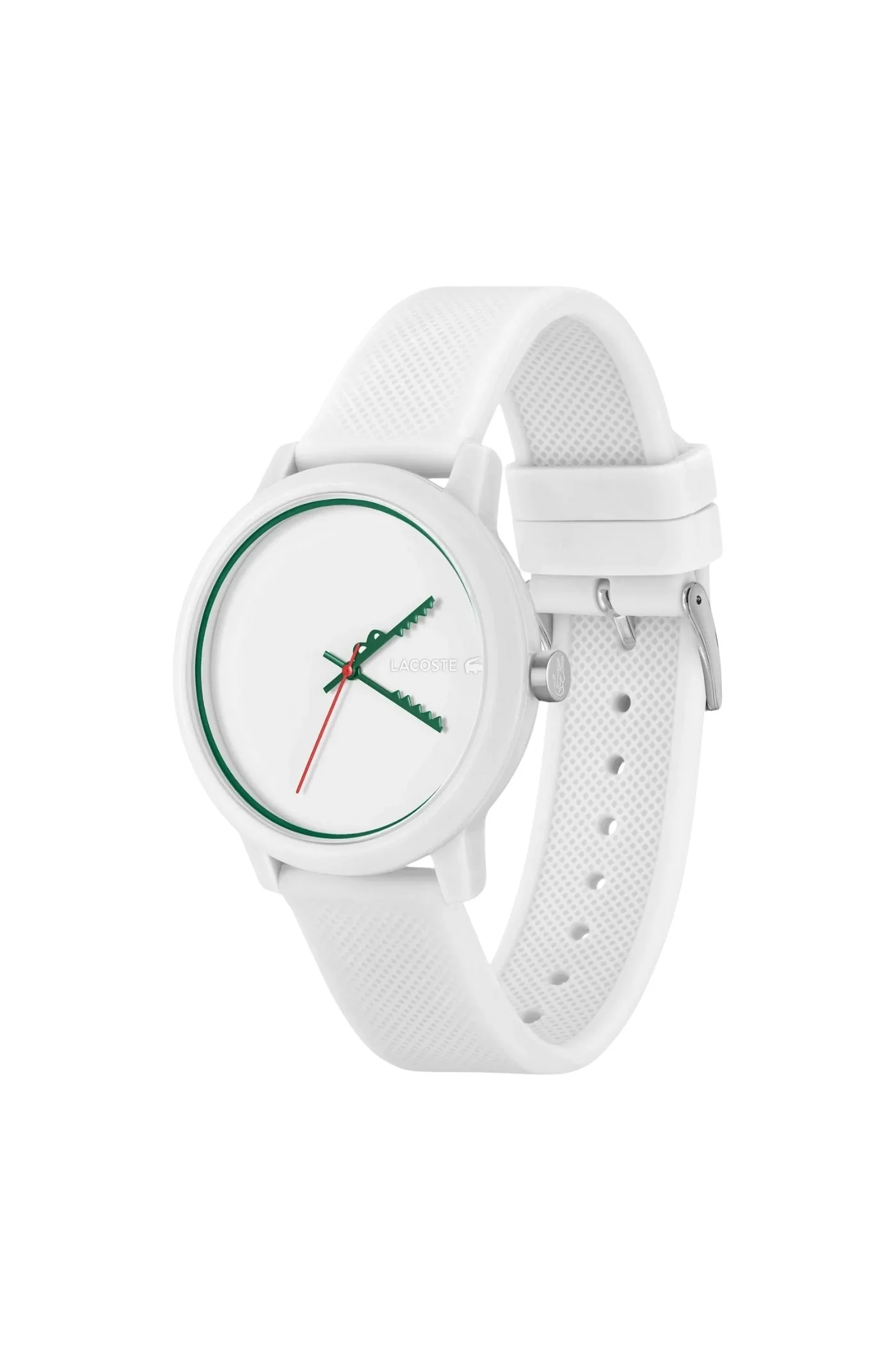White Dial & Silicone Strap Watch - Image 2