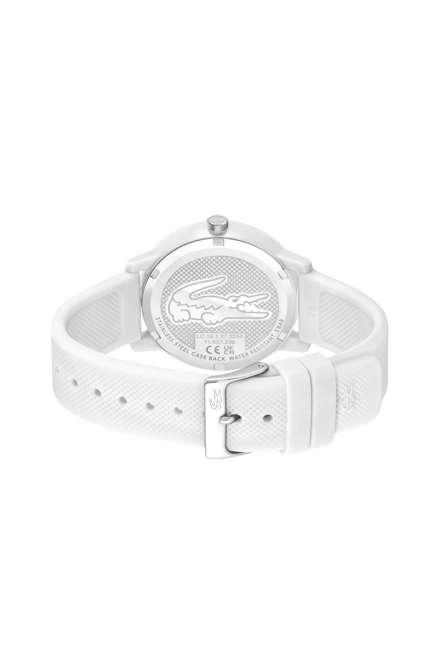 White Dial & Silicone Strap Watch - Image 3