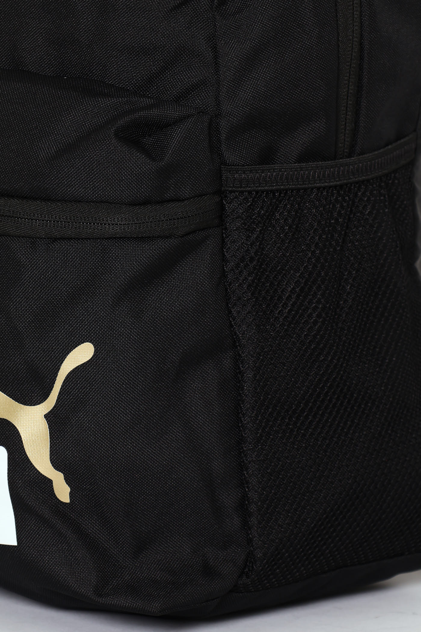White Print & Gold Cat Bag - Black - Image 4