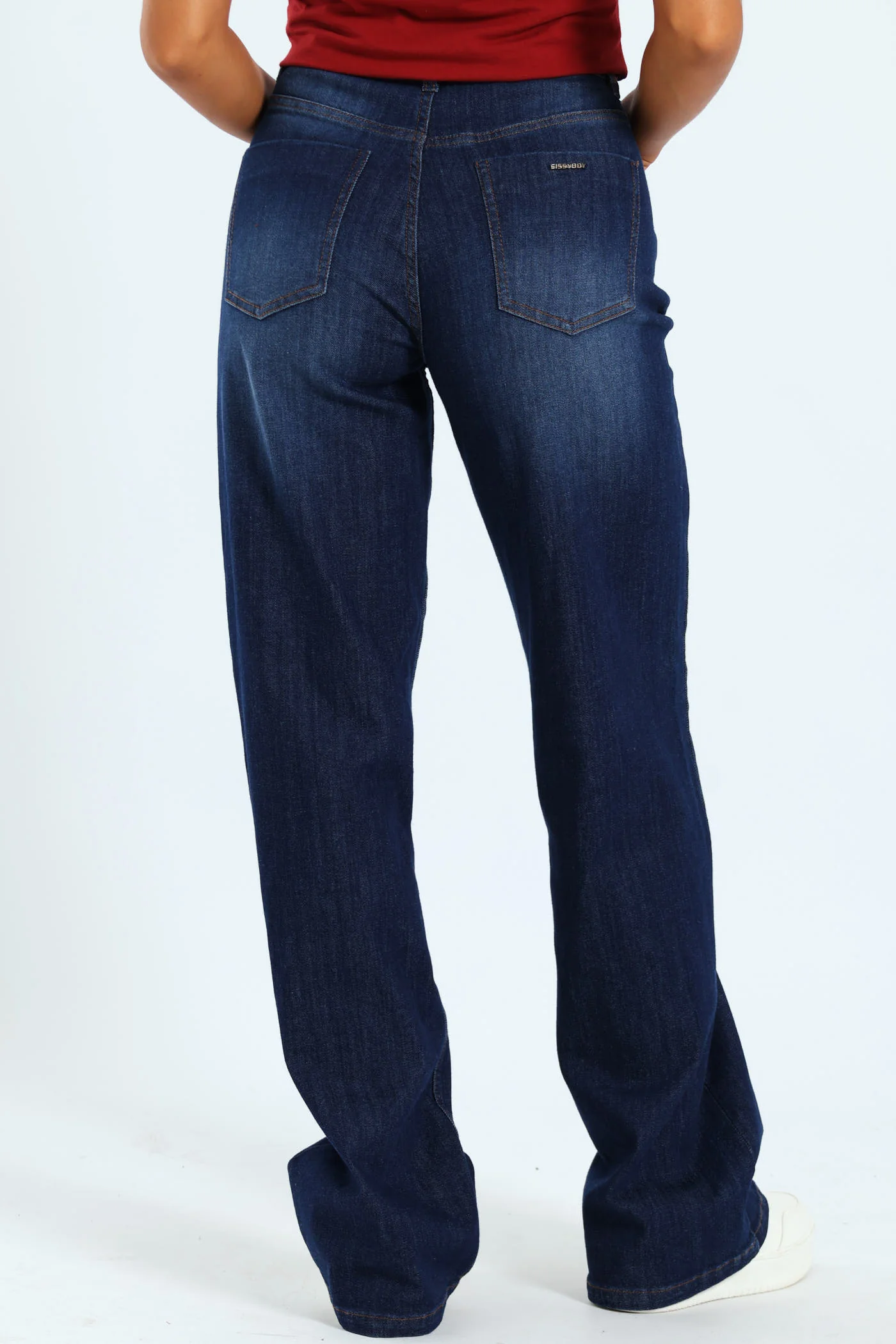 Wide Leg Denim - Dark Wash - Image 5