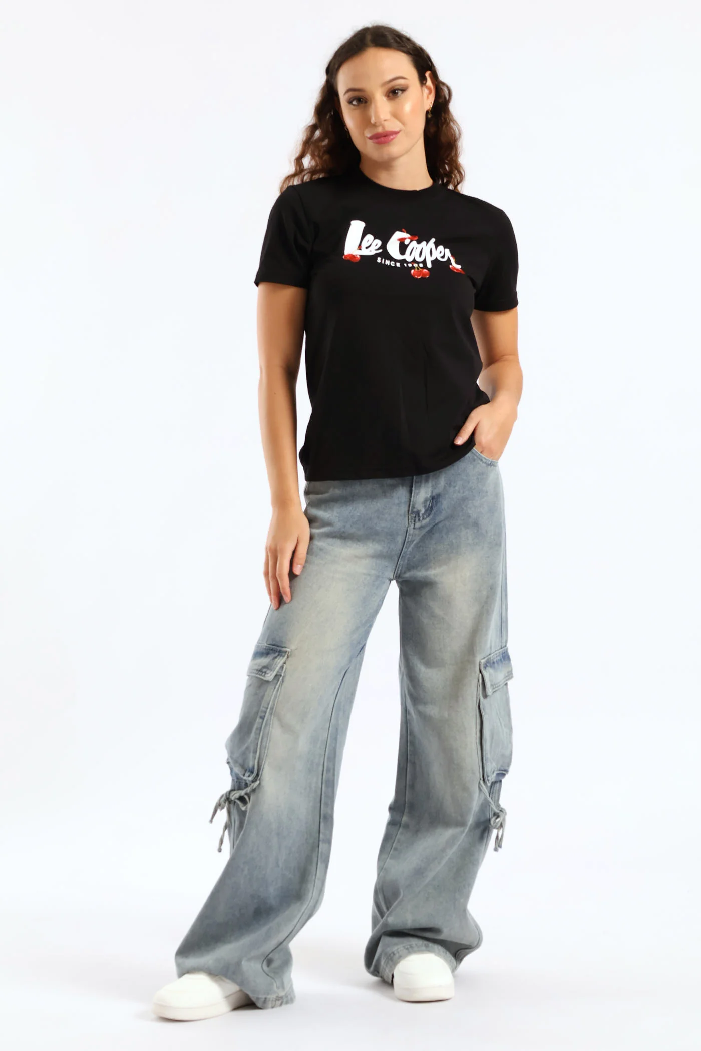 Wide Leg Denim - Light Wash - Image 3