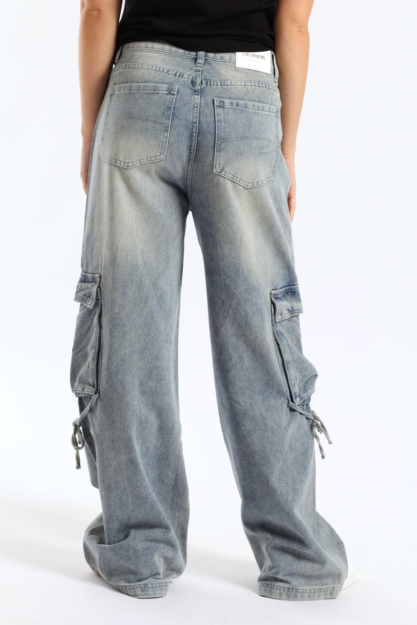 Wide Leg Denim - Light Wash - Image 5