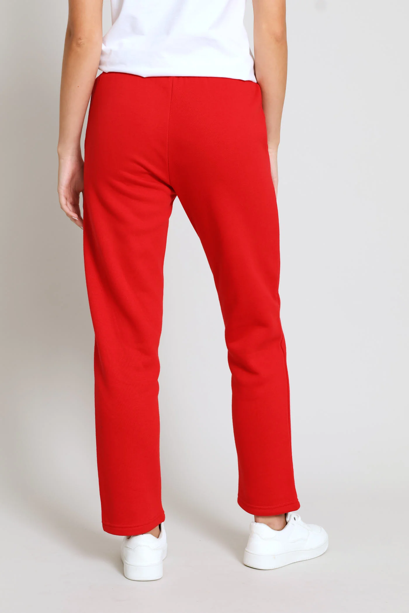 Wide Leg Sweatpants - Red - Image 5