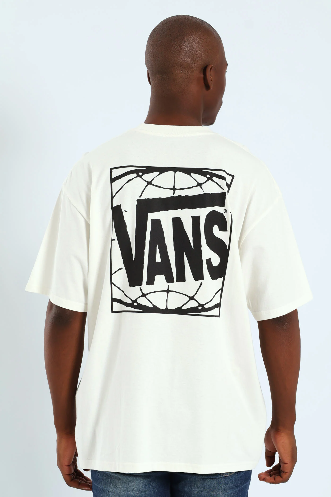 Wide Loose Short Sleeve Tee - Off White - Image 2