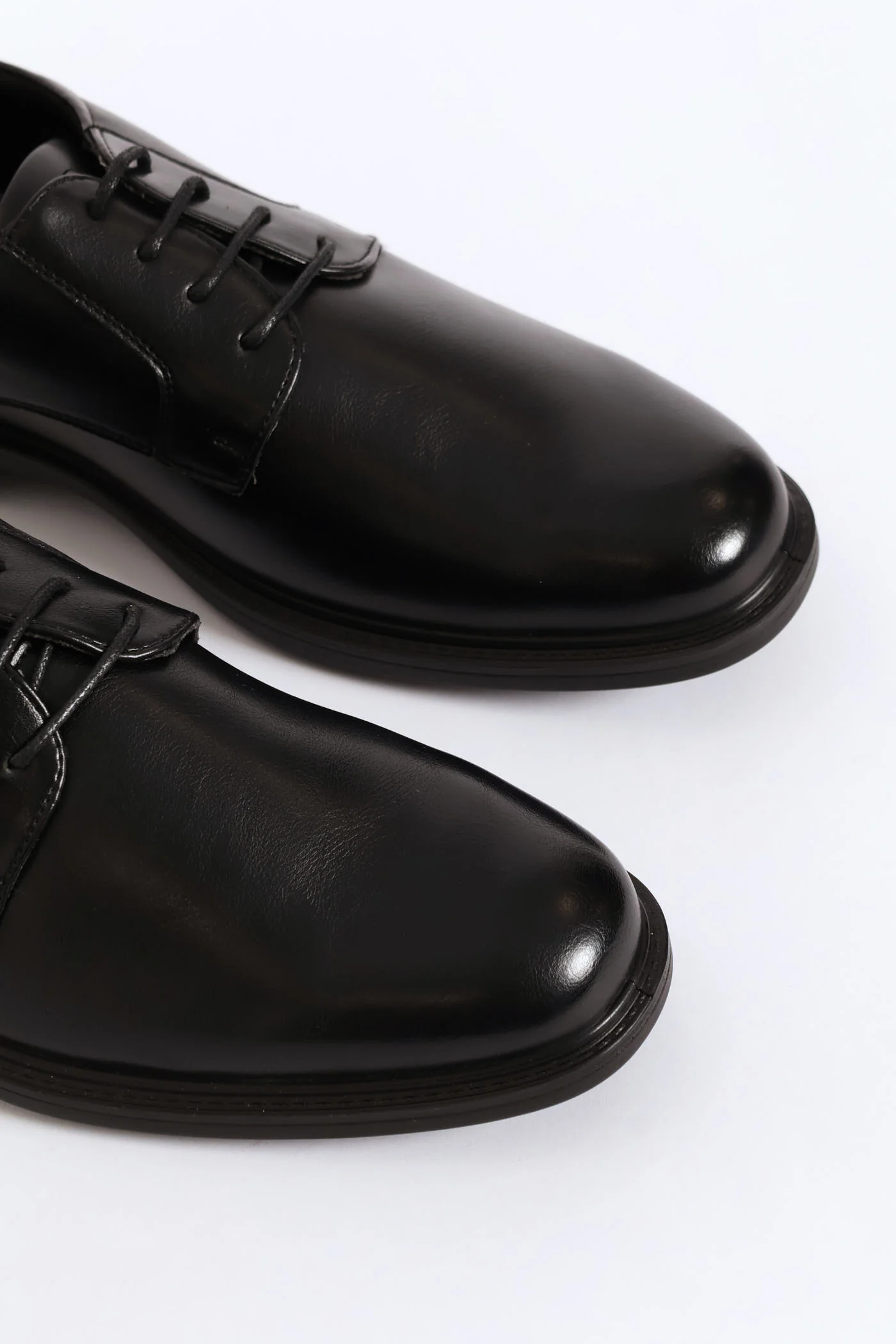 Wide Toe Formal Lace Up Shoe - Black - Image 6