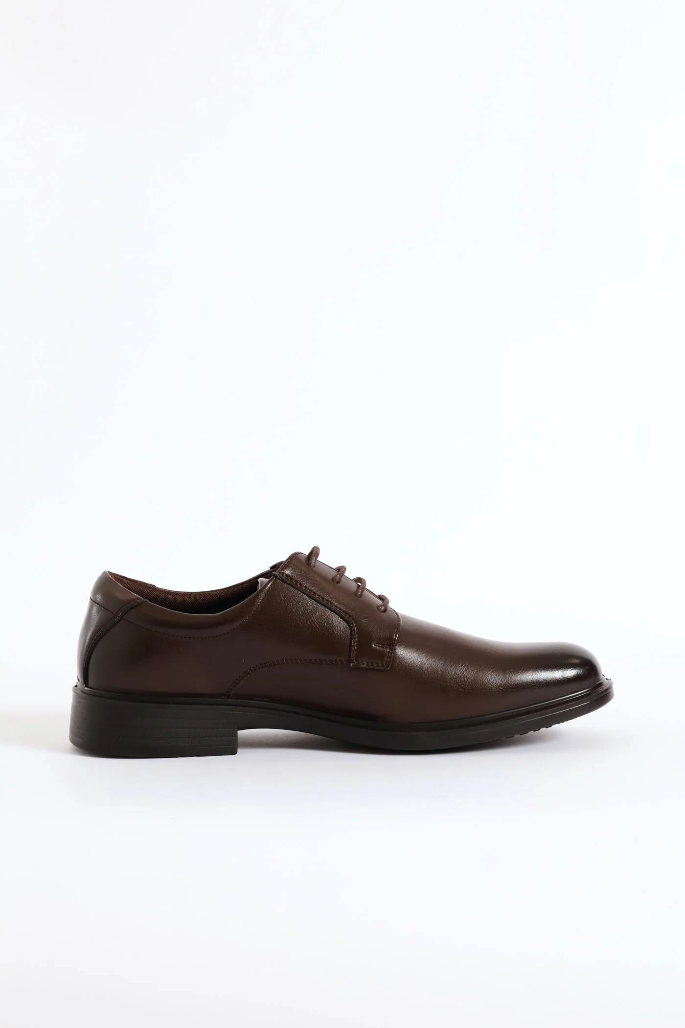 Wide Toe Formal Lace Up Shoe - Brown - Image 4