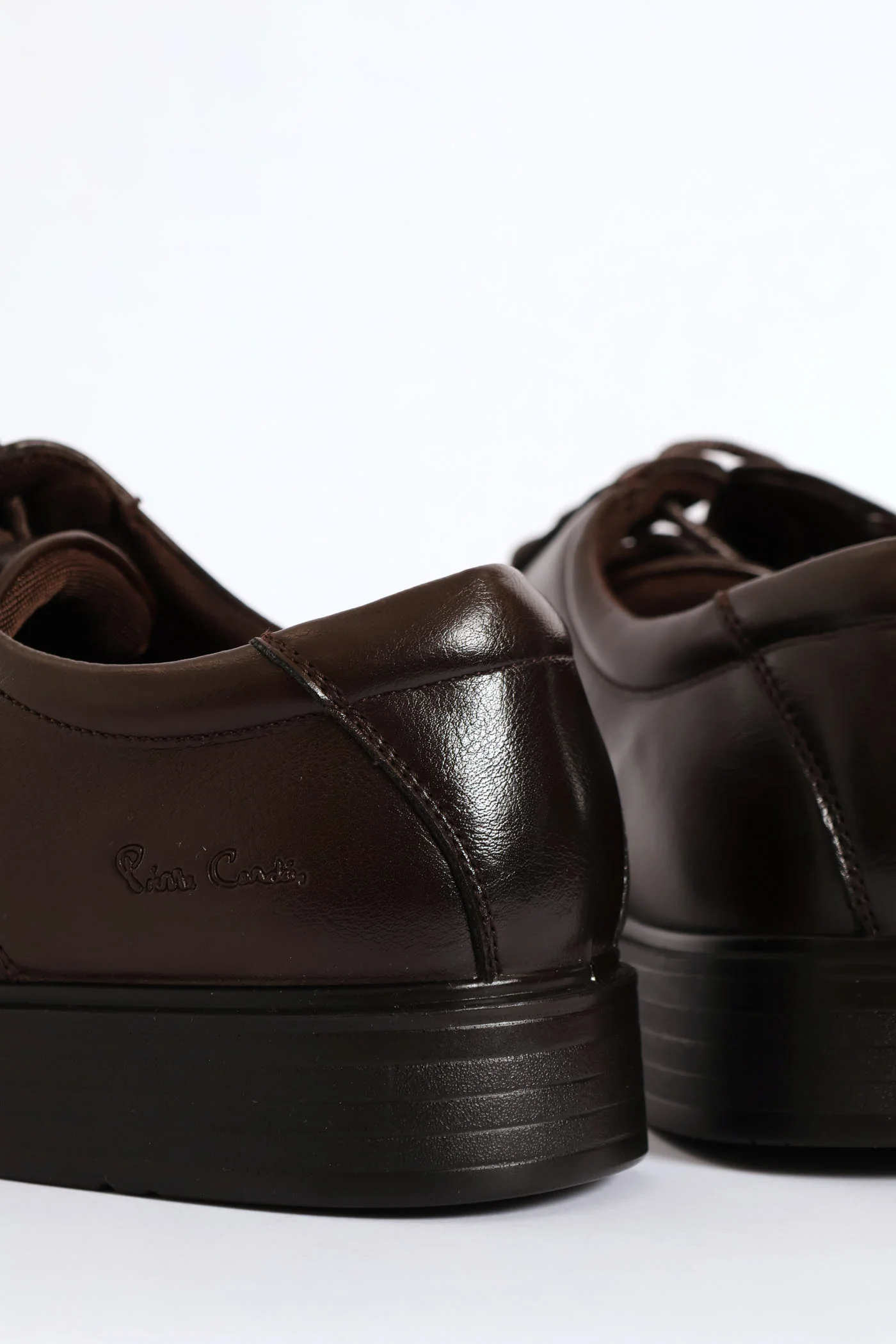 Wide Toe Formal Lace Up Shoe - Brown - Image 6
