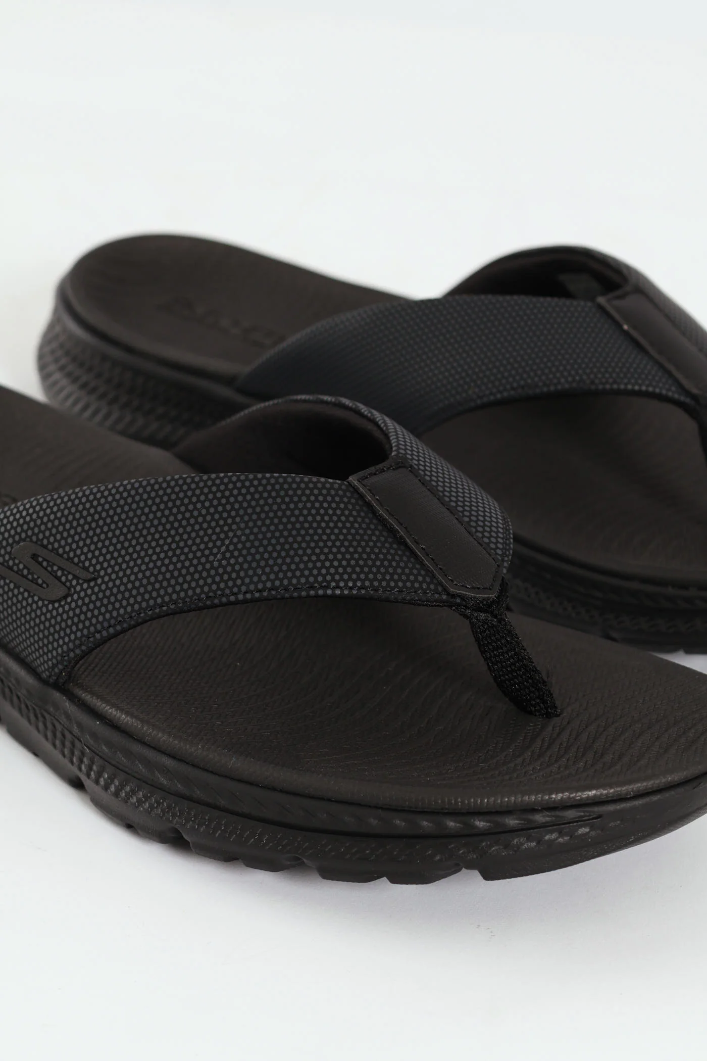 Wide Vamp Sandal - Black - Image 2