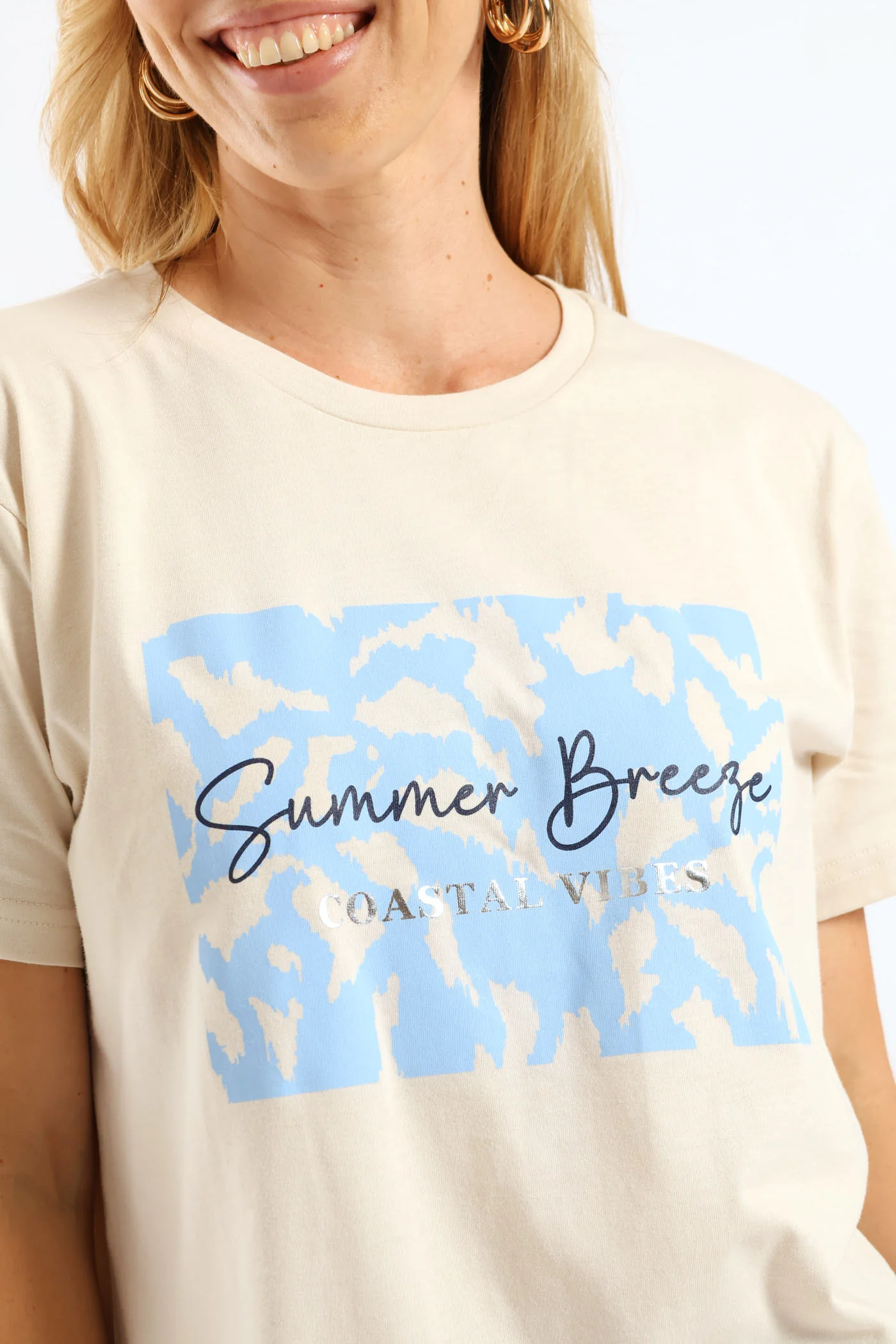 Wild & Free Coastal Tee - Sand - Image 5