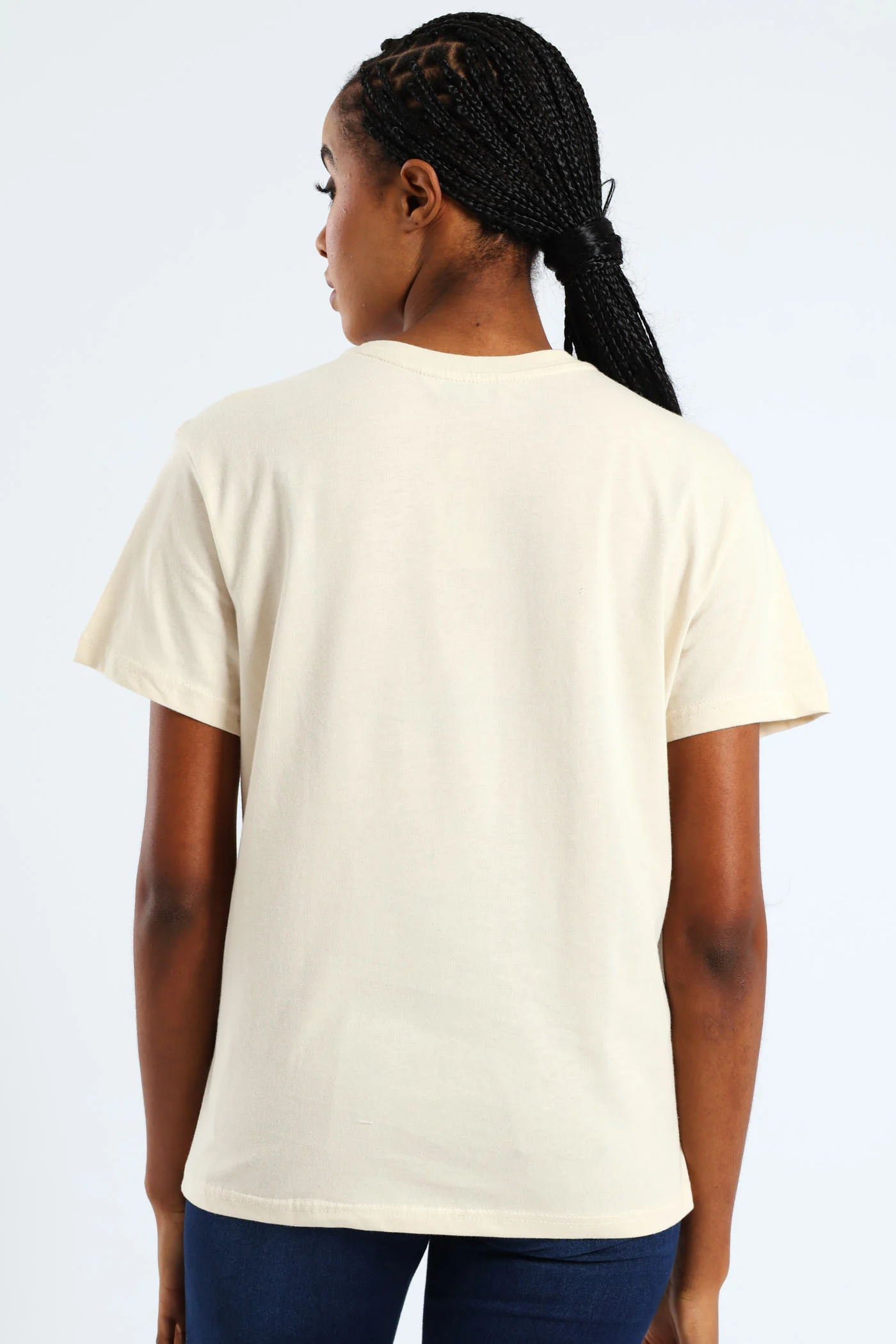 Wild & Free Floral Tiger Foil Tee - Light Stone - Image 3