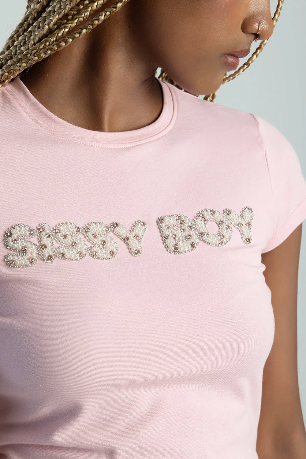 Wild Hearts Pearl & Pink Brand Baby T-Shirt - Pink - Image 2