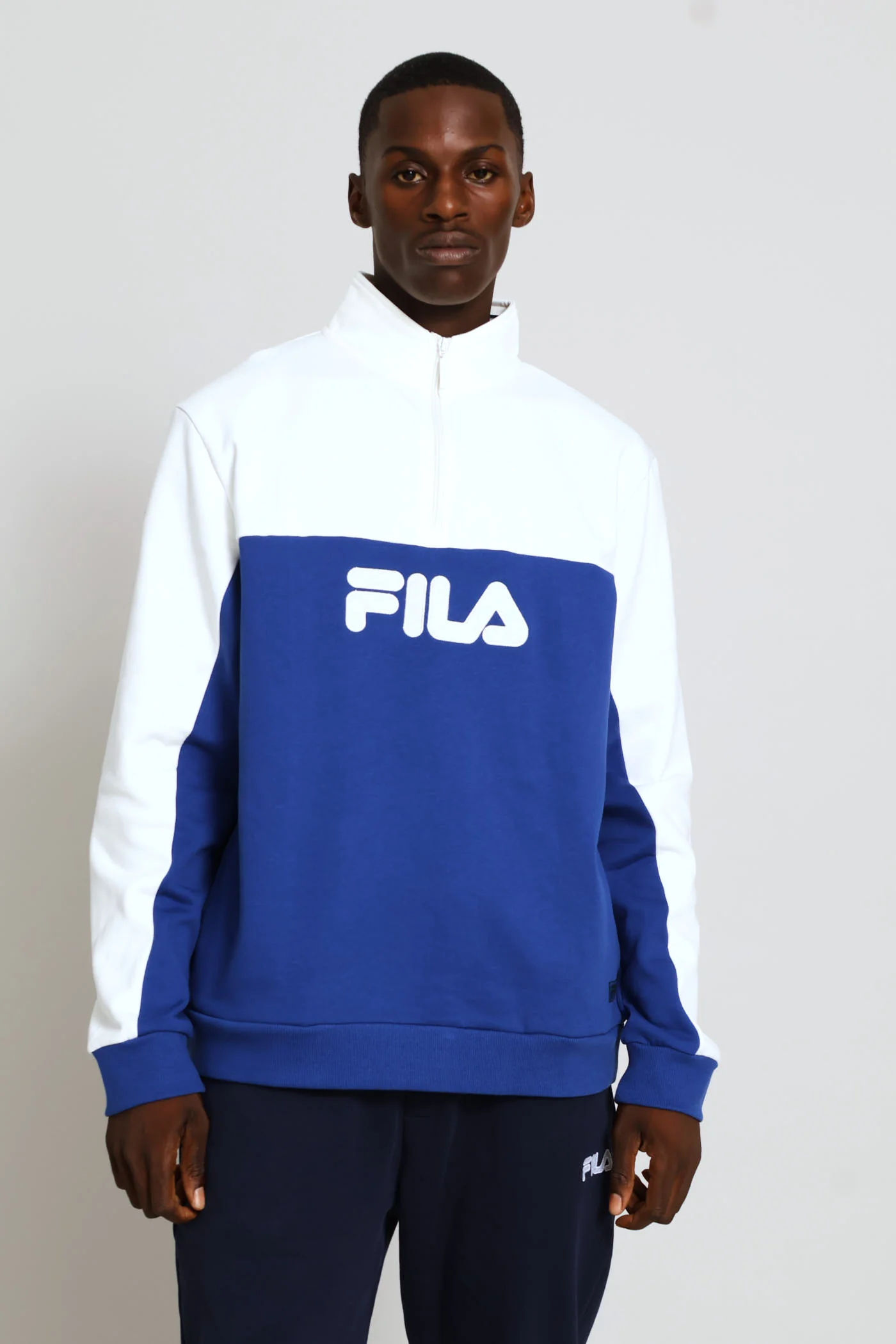 Wilder 3 Quarter Zip Sweater - Blue - Image 4