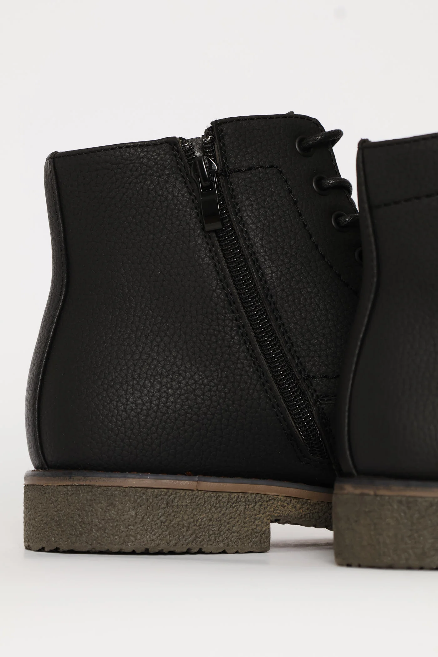 Windsor Lace Up Boot - Black - Image 4