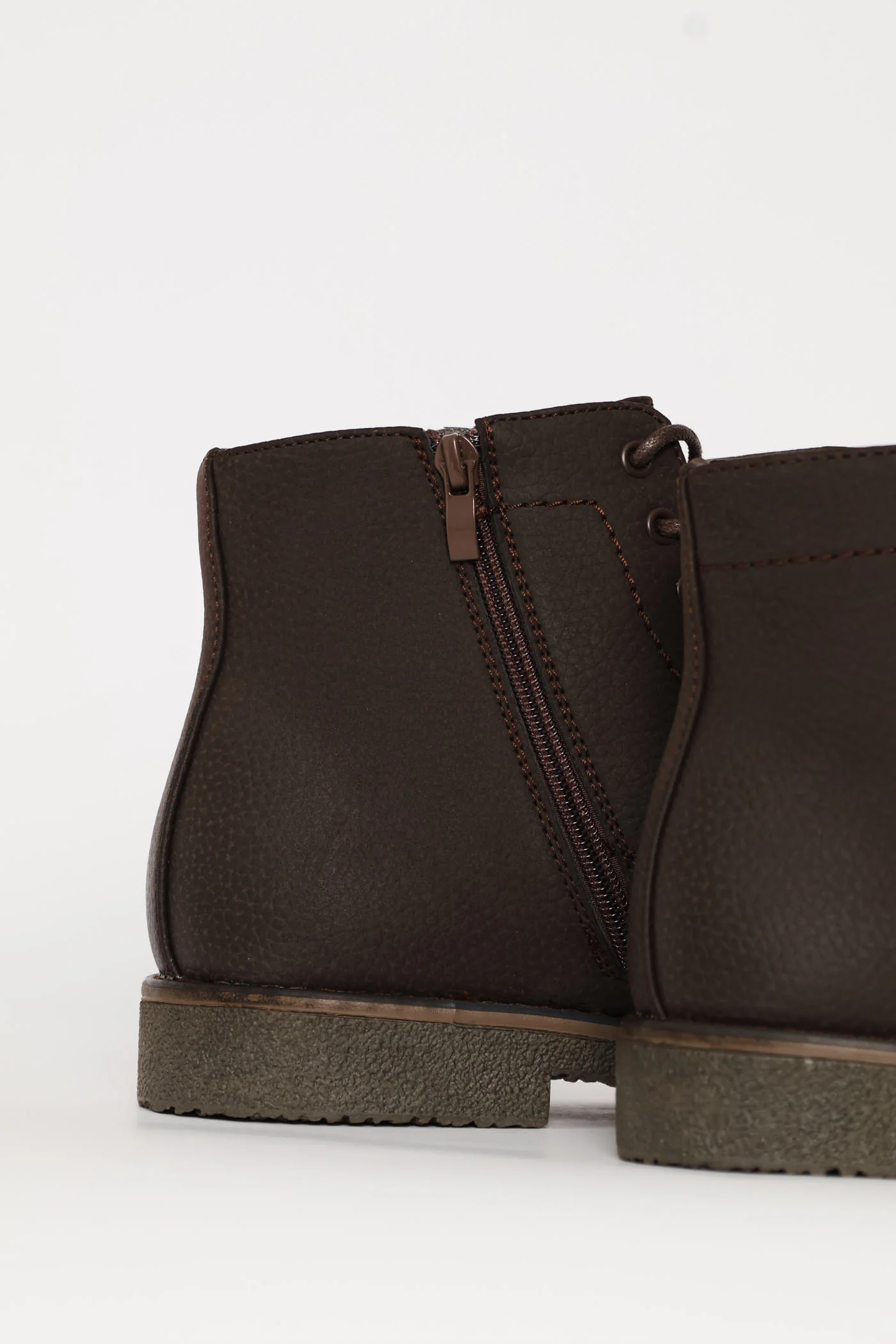 Windsor Lace Up Boot - Chocolate - Image 4